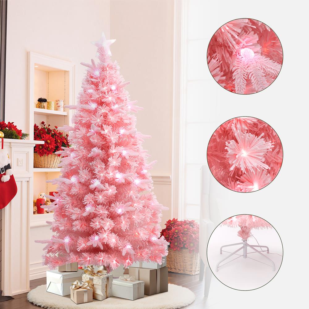 LuxenHome WHAP2544-6FT Artificial-Christmas-Trees - View #6