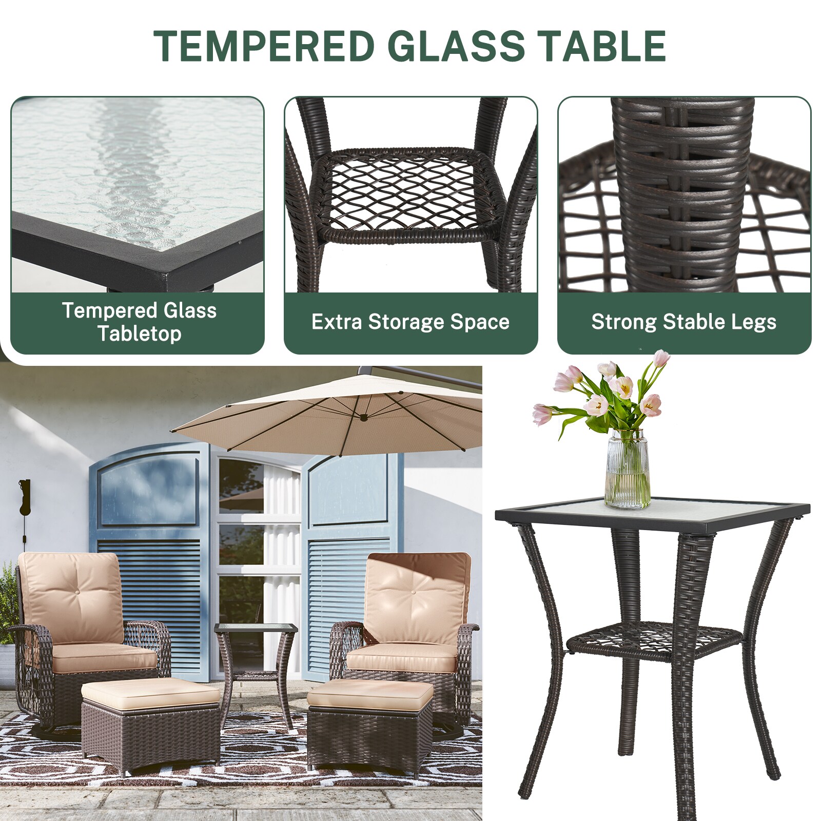 AOXUN LG-036BG-38BG Patio-Conversation-Sets - View #6
