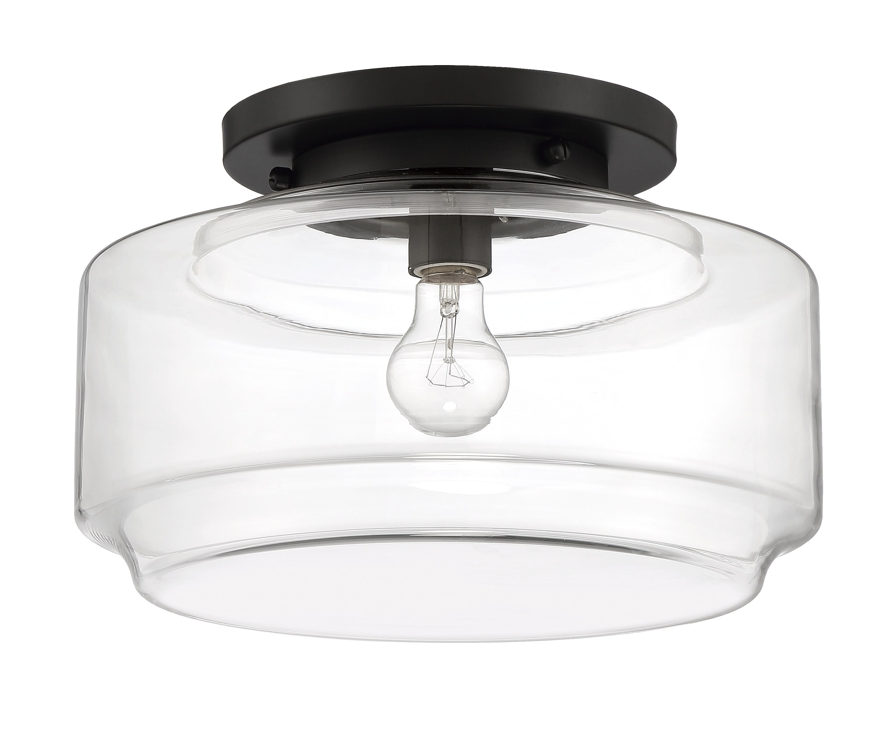 Craftmade Peri 1-Light 14-in Matte Black Flush Mount Light in the Flush ...