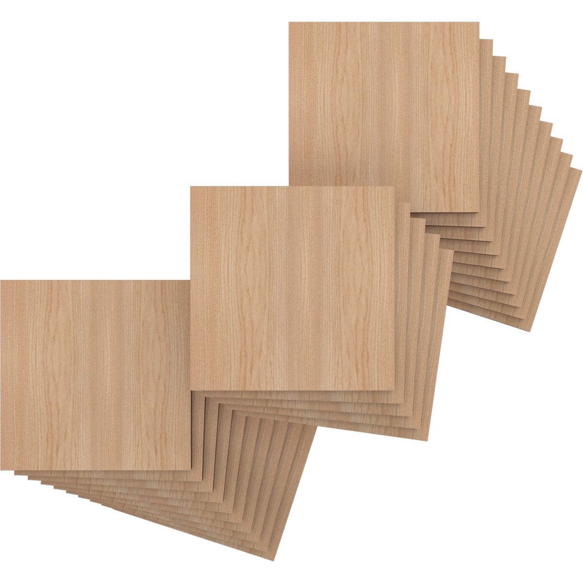 Ekena Millwork HBW08X08X375DHI 7-3/4-in x 7-3/4-in Smooth Paintable/Stainable Wood Wall Panel ( 25 -Pack, Covers 0.42-sq ft )