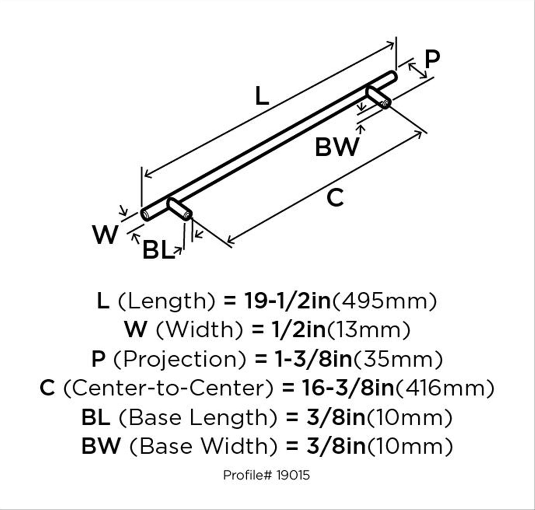 Amerock BP19015SS Cabinet-Pulls - View #10