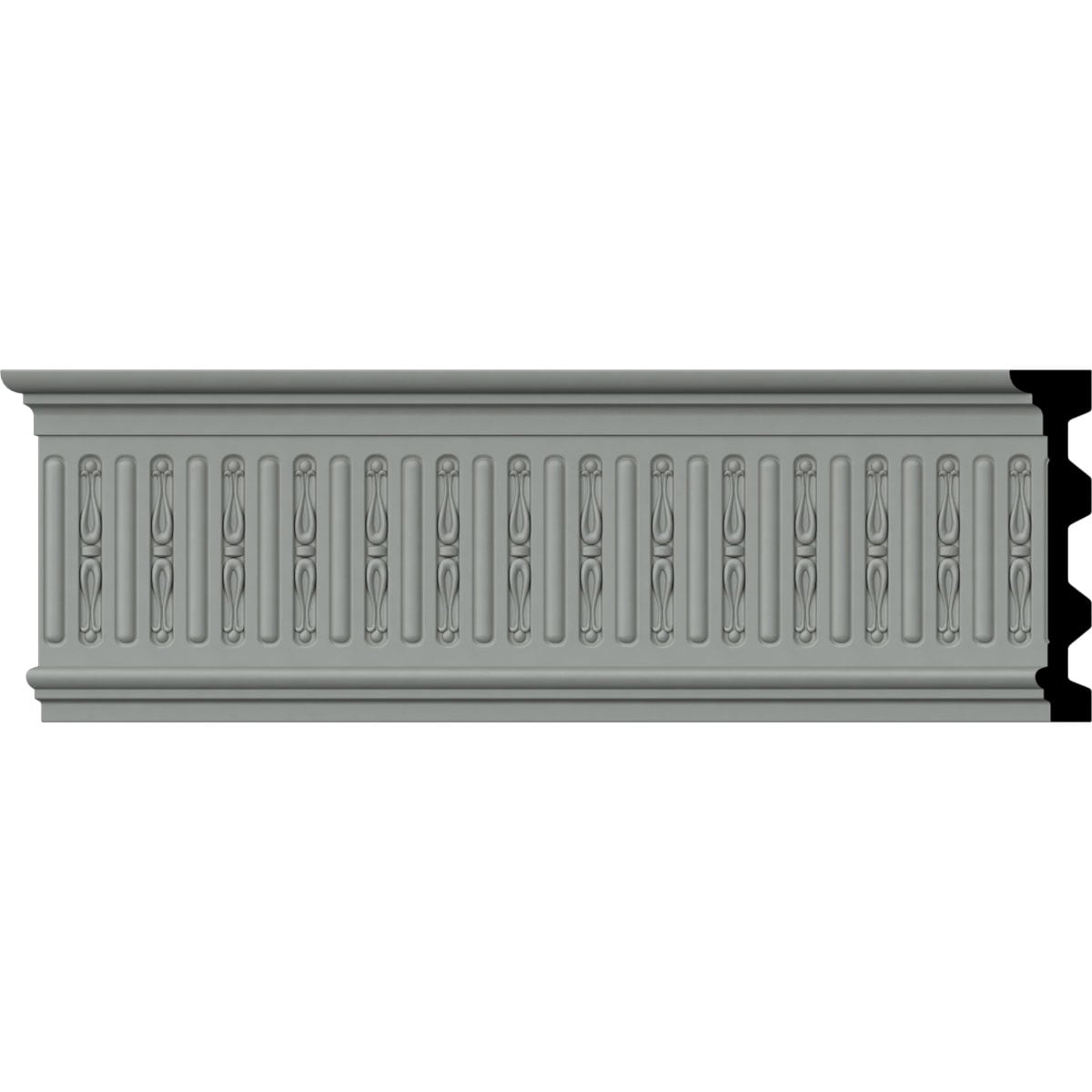 Ekena Millwork PML07X02AX Alexa 7-1/2-in x 7-ft 10-1/2-in Primed Urethane 481401 Chair rail Moulding
