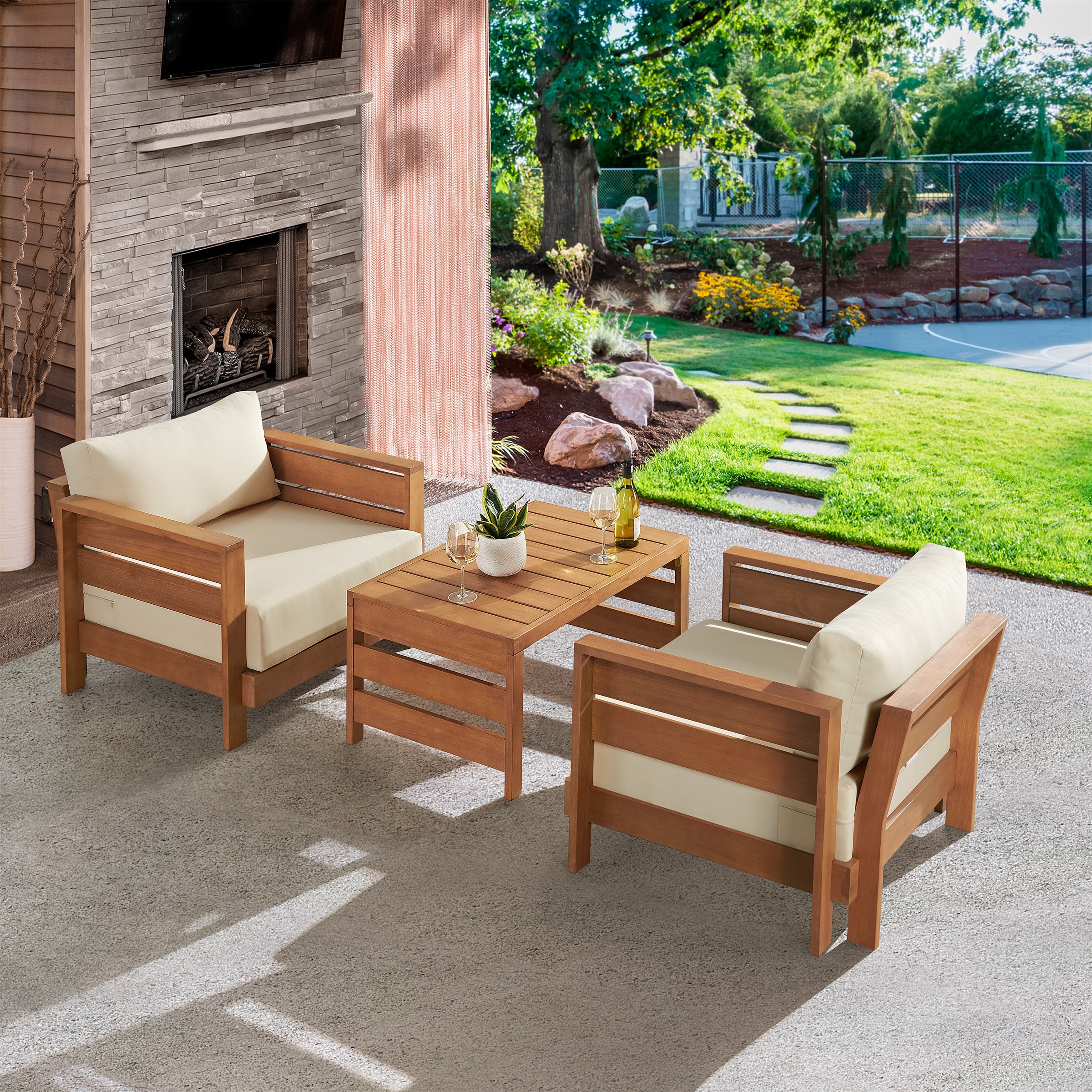 Alaterre Furniture 80-OUTD-WD-SMCT Patio-Tables - View #7
