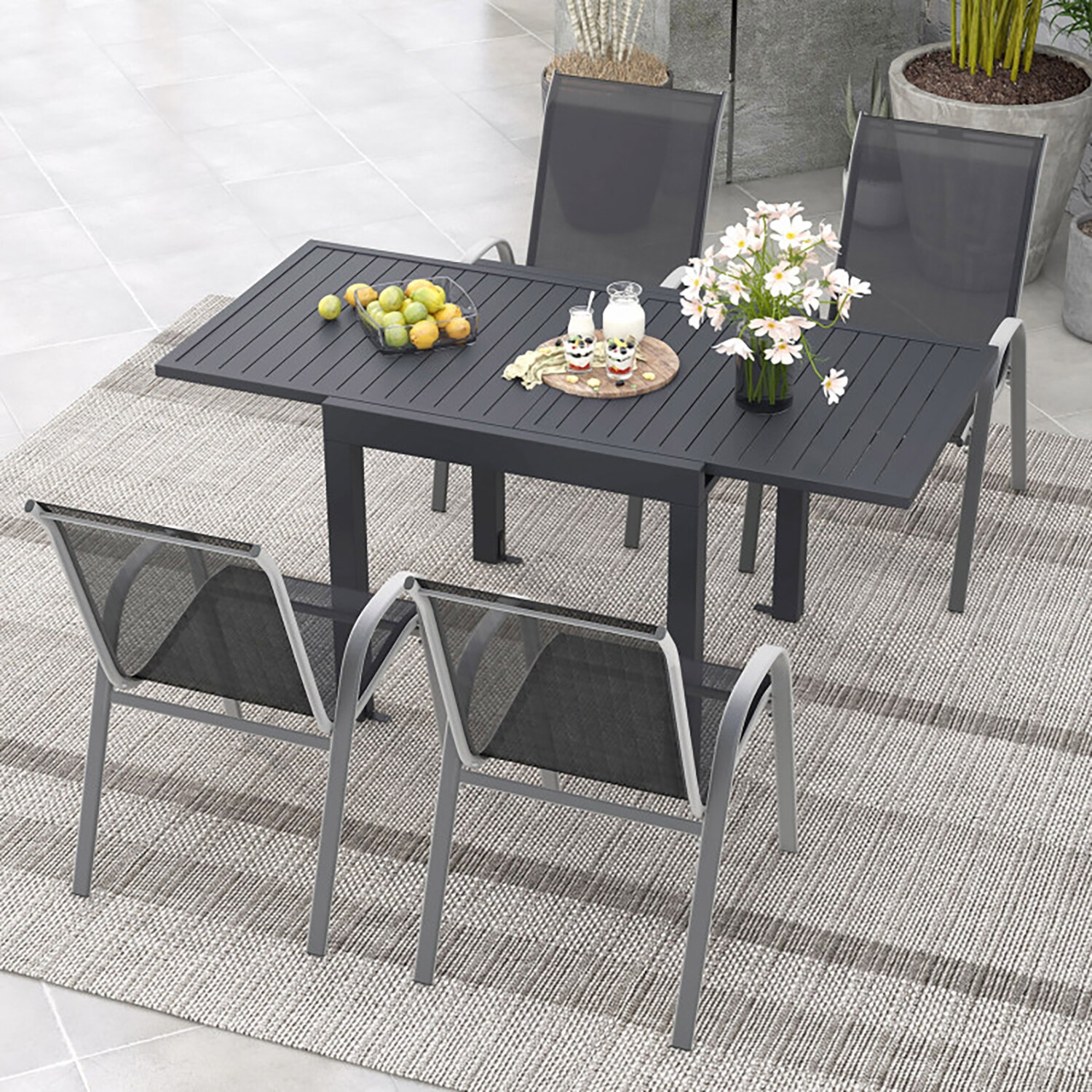 GZMR GM-DH-00043 Patio-Dining-Sets - View #2