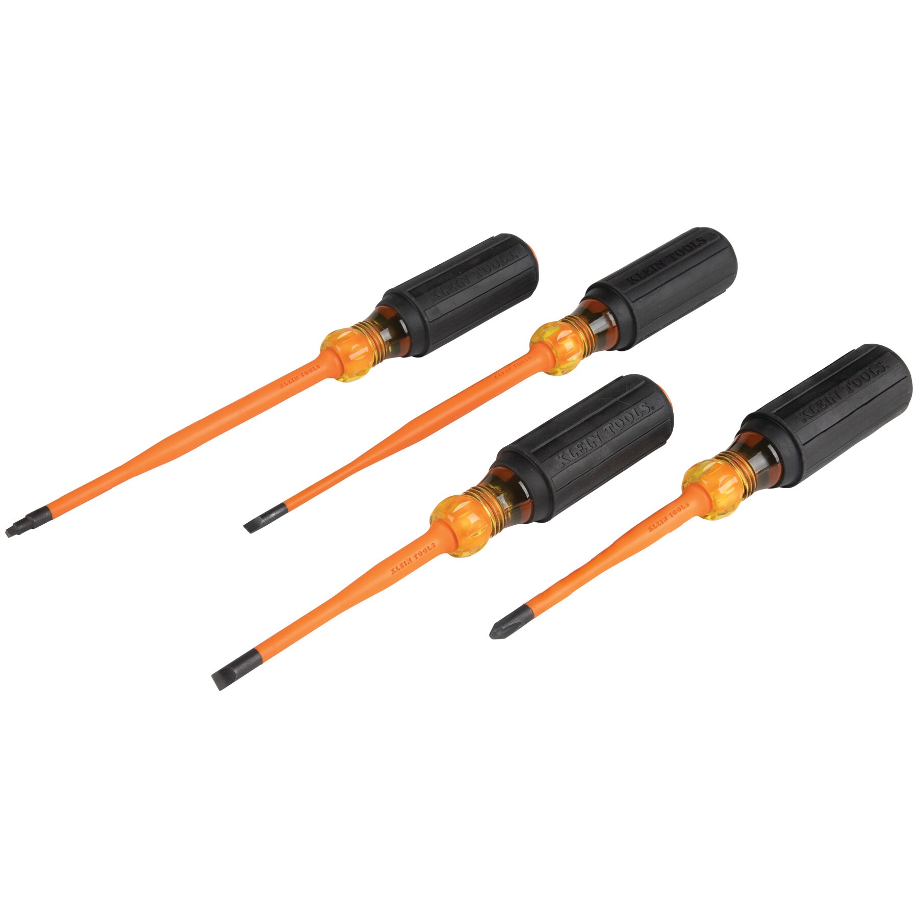 Klein Tools 4-Piece Slim-Tip Insulated Screwdriver Set in the Screwdrivers  department at