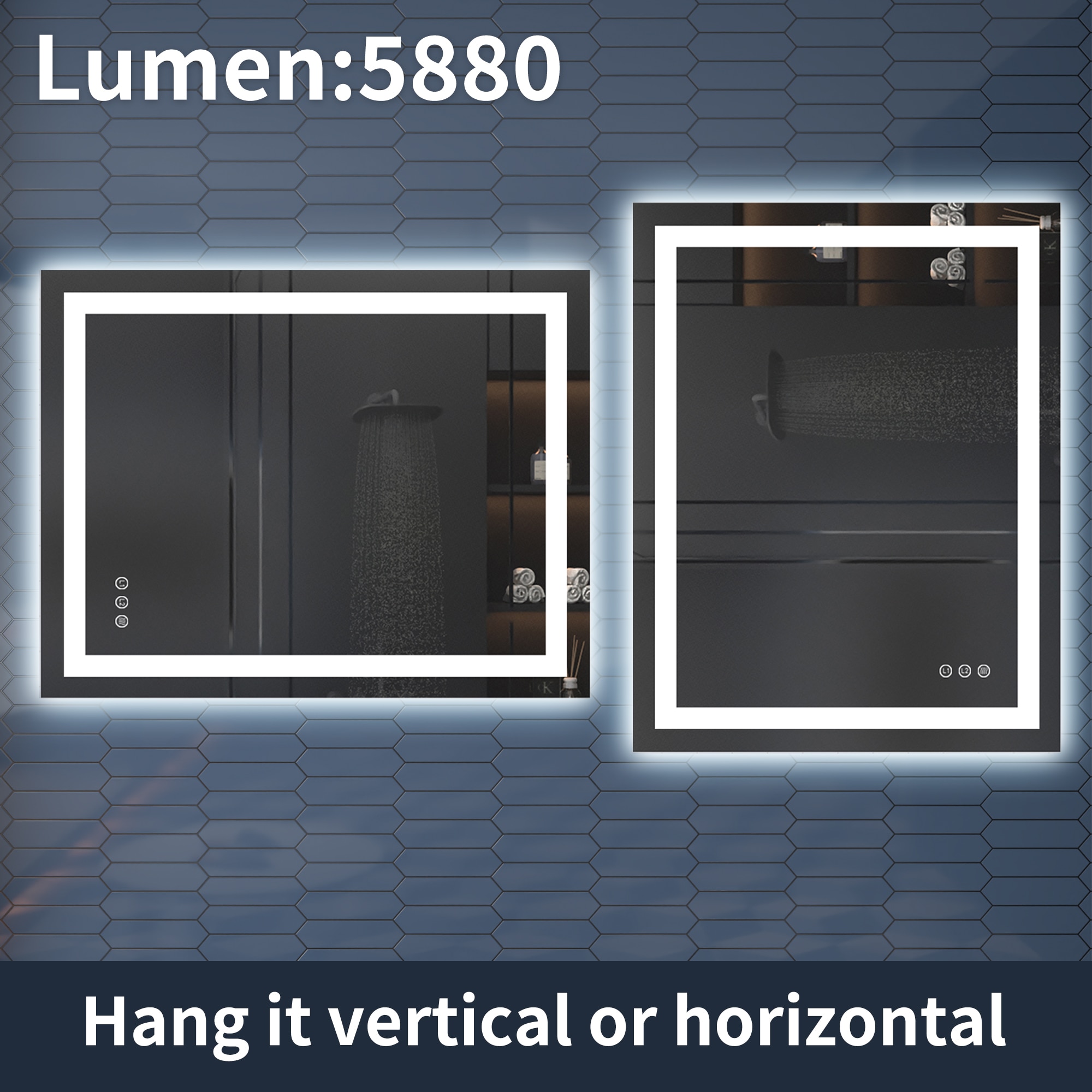 ES-DIY DLBM2836V16FBX Framed-Bath-Mirrors - View #9