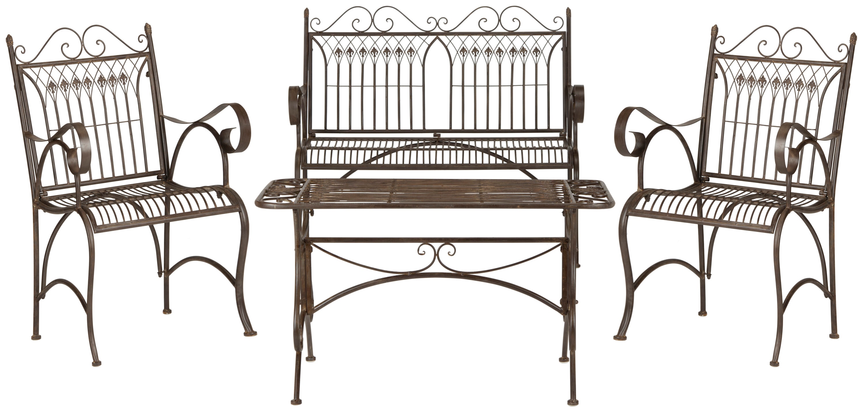Safavieh PAT5000B Patio-Conversation-Sets - View #5