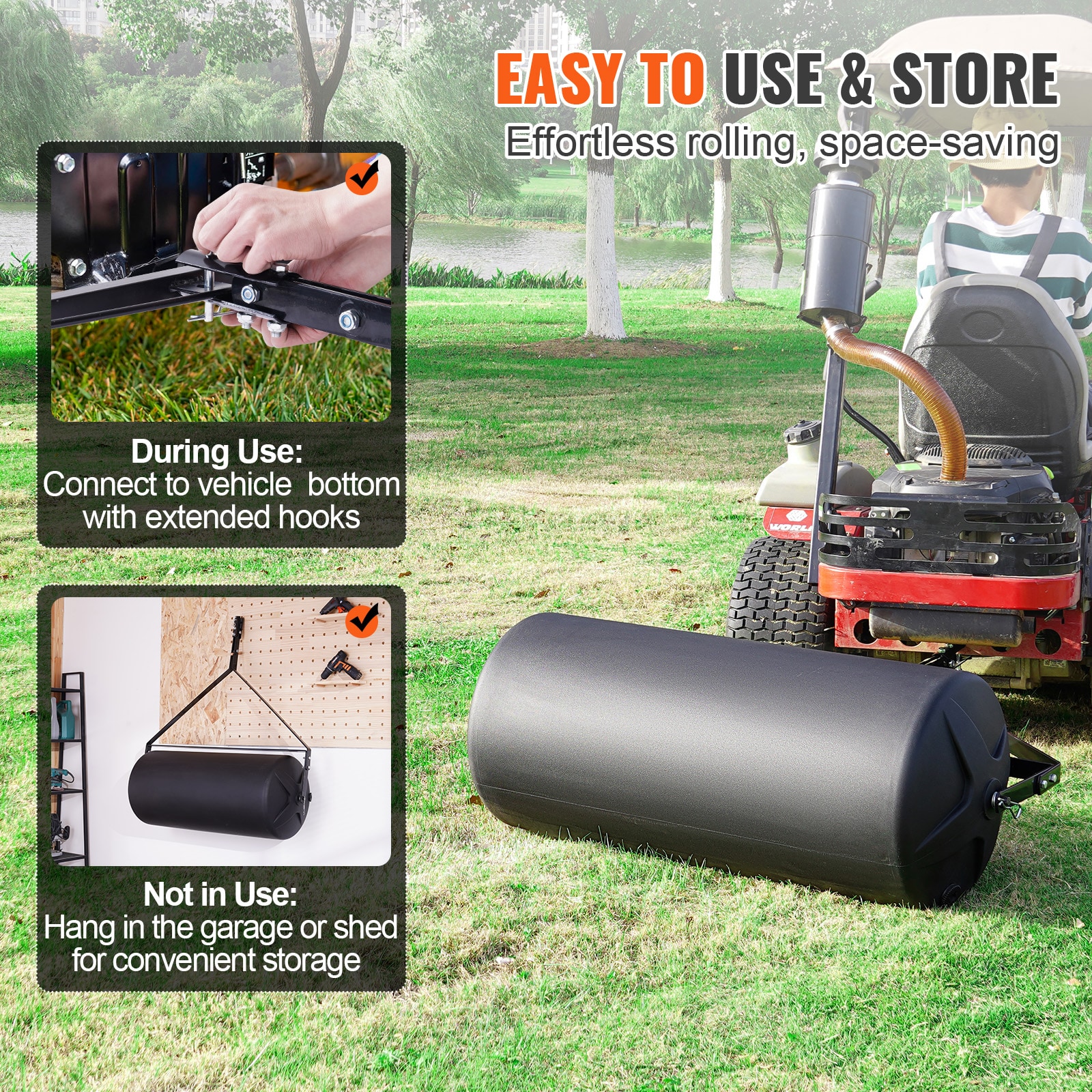 VEVOR QYSCPGL400B353QE4V0 Tow-Behind-Lawn-Rollers - View #7