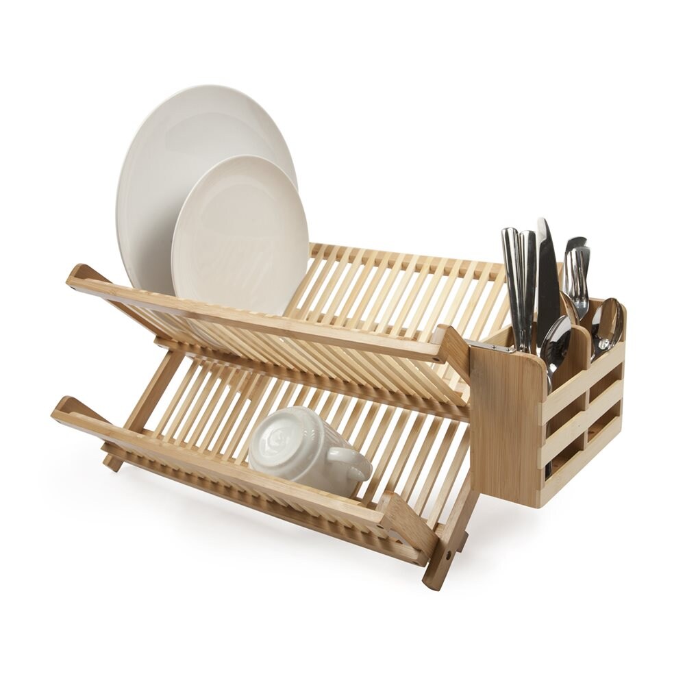 Core Home CORE BAMBOO DISH RACK WITH UTENSI in the Dish Racks & Trays ...