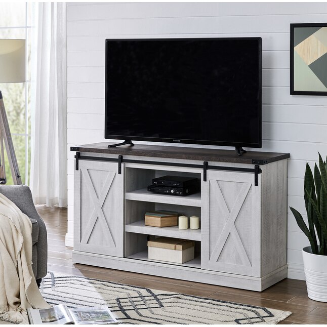 Clihome Modern/Contemporary Brown TV Stand (Accommodates TVs up to 60 ...