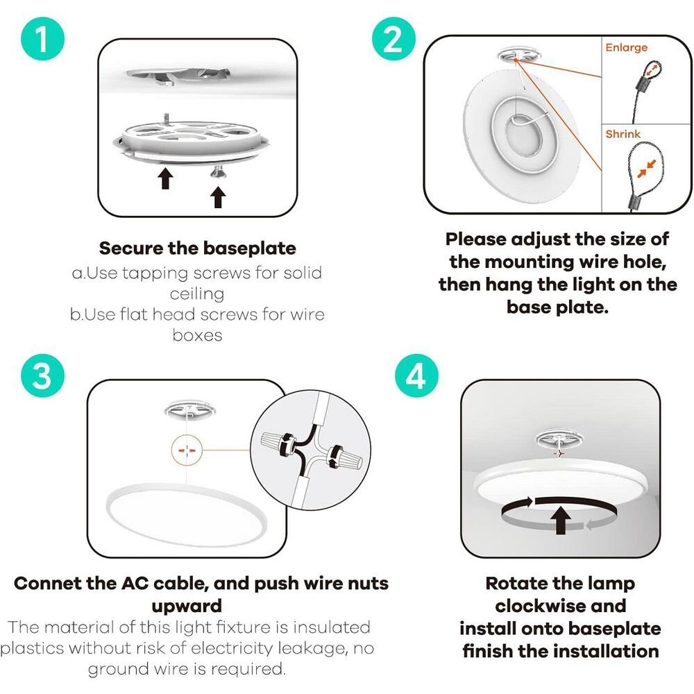 TALOYA 460-40W-F-WJ1 flushmounts - View #3