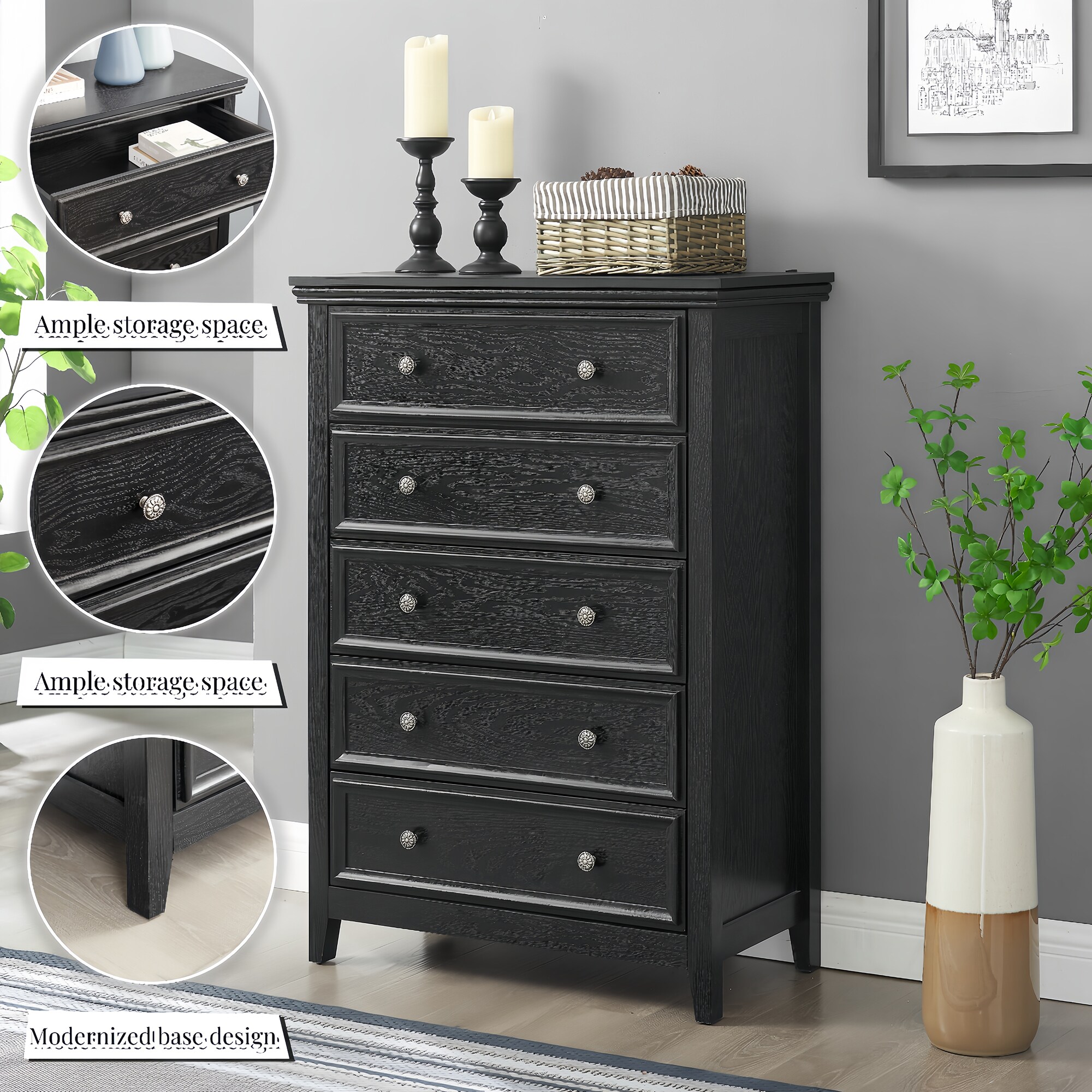 SINOFURN SYC500012BK dressers - View #6