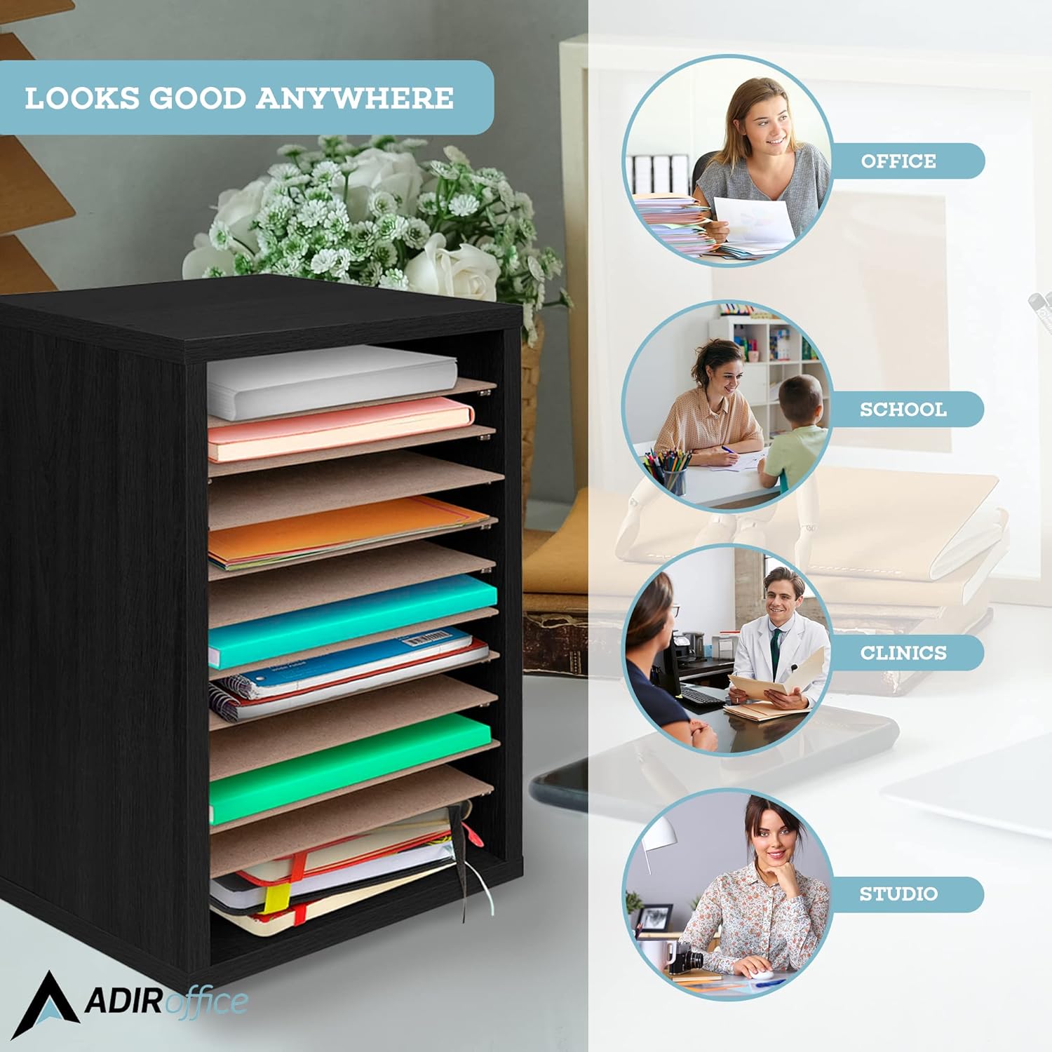 AdirOffice 500-11-BLK Desktop-Organizers - View #6