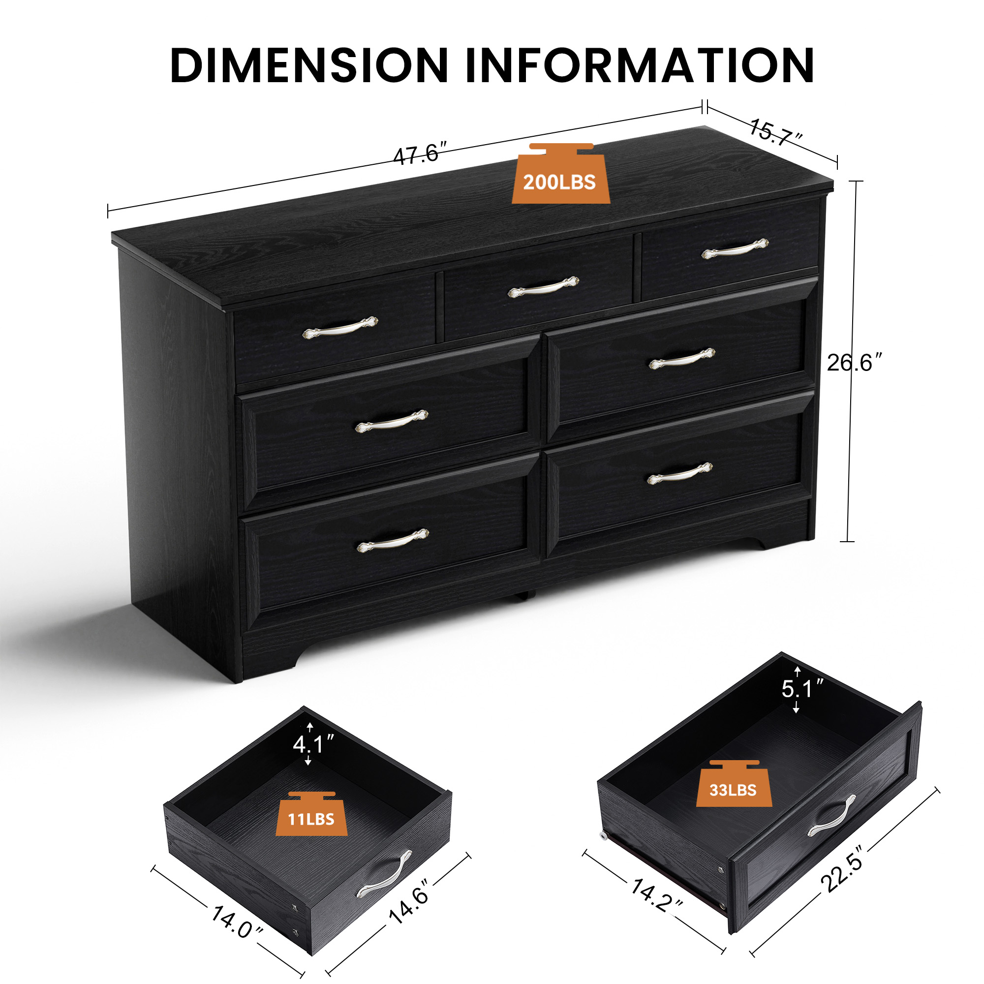 DELUXE LIVING DLP182250 dressers - View #10