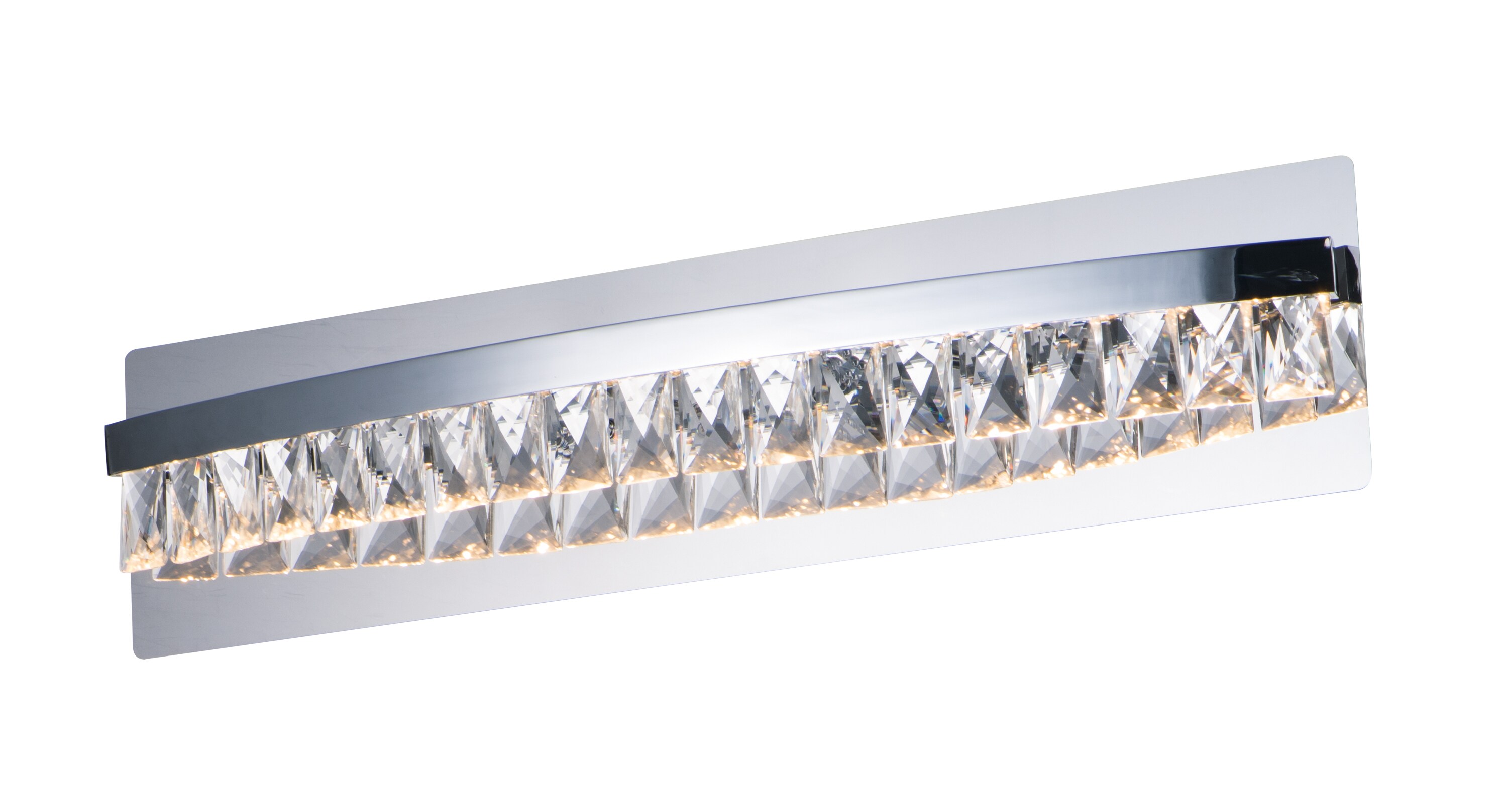 Maxim Lighting 38367BCPC Icycle 24-in 1-Light Polished Chrome LED Transitional Vanity Light Bar