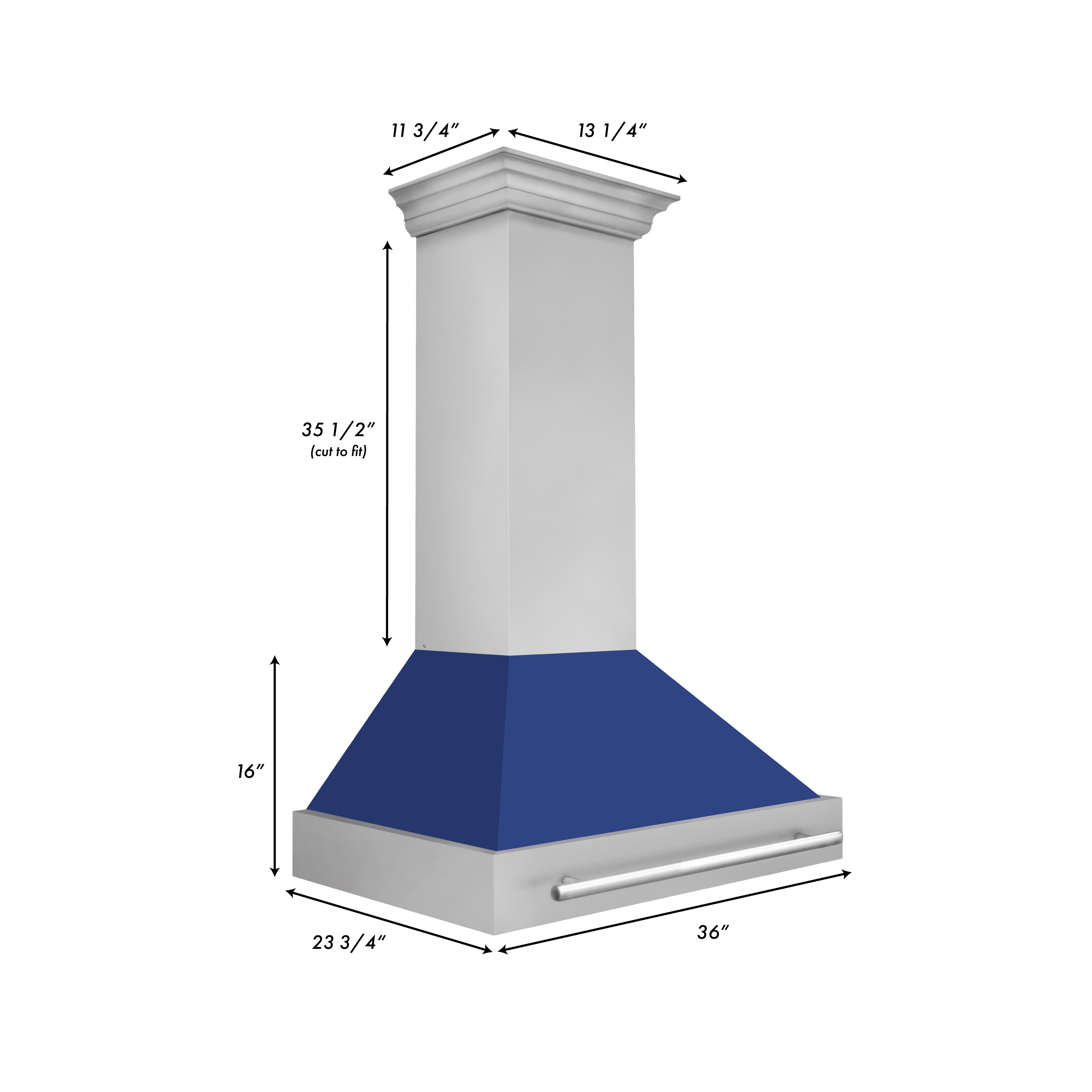ZLINE KITCHEN & BATH 8654STX-BM-36 Wall-Mounted-Range-Hoods - View #4