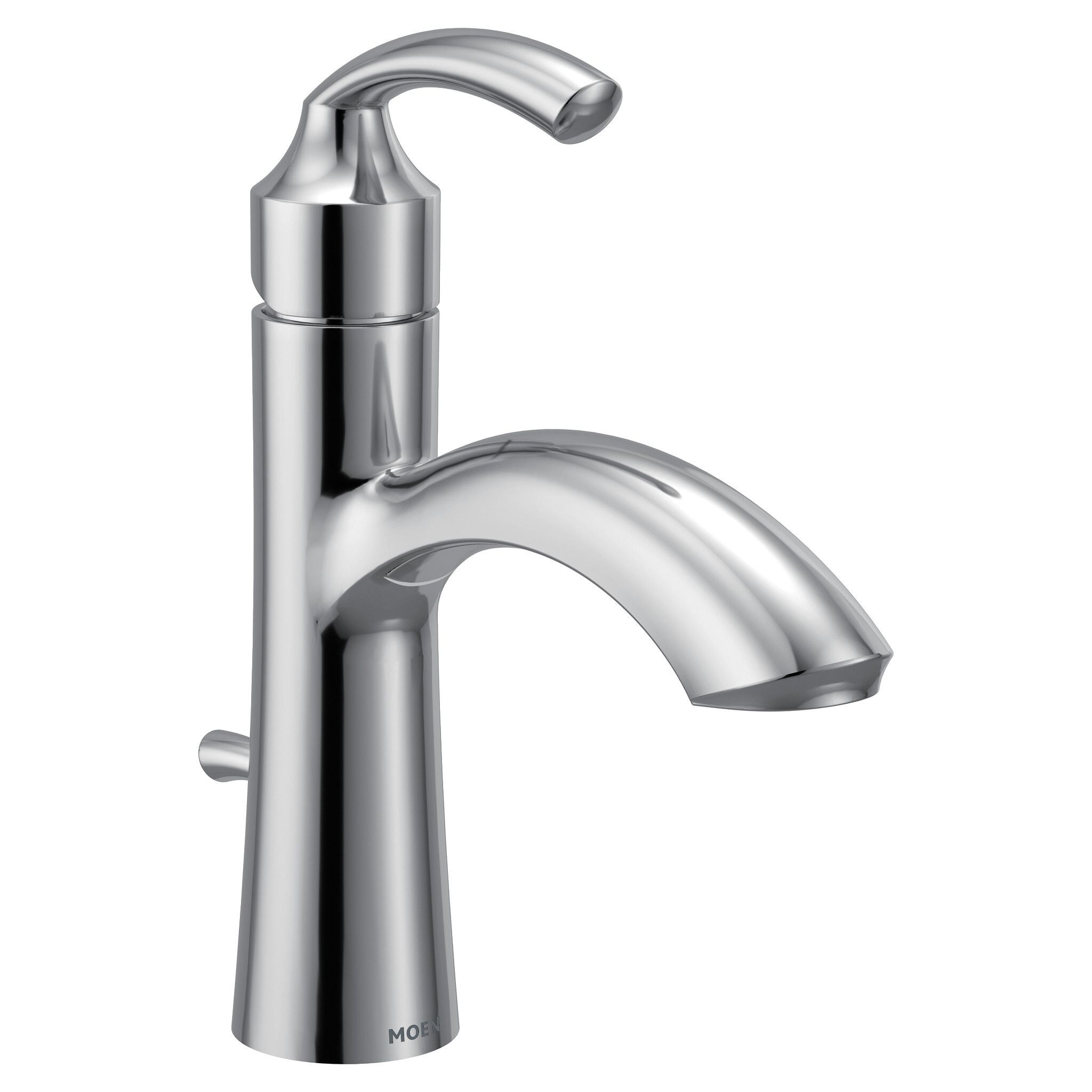 Chrome Single Handle Bathroom Faucet with Deckplate