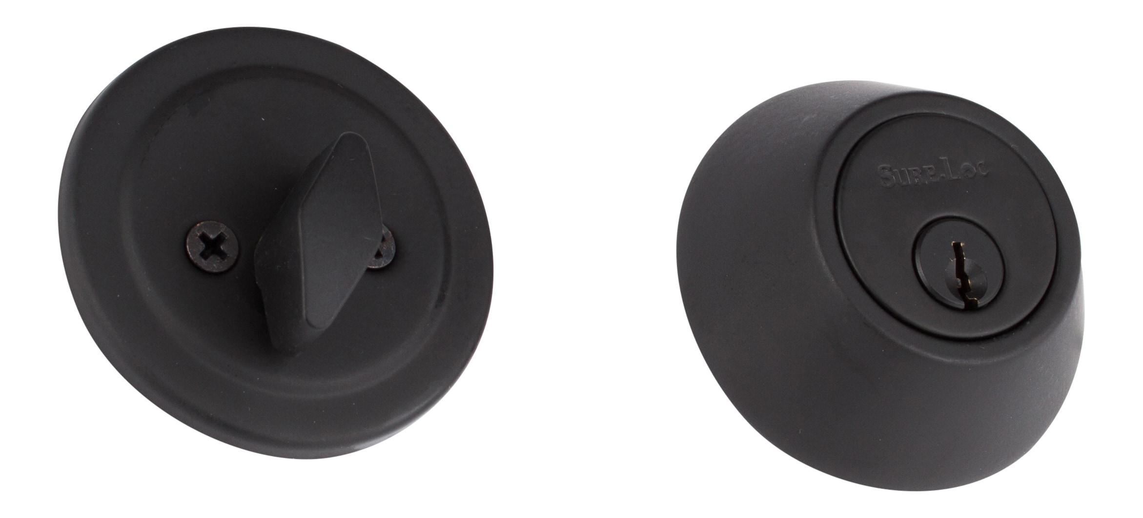 Sure-Loc Hardware DB201 FBL Deadbolts Flat Black Single Cylinder Deadbolt