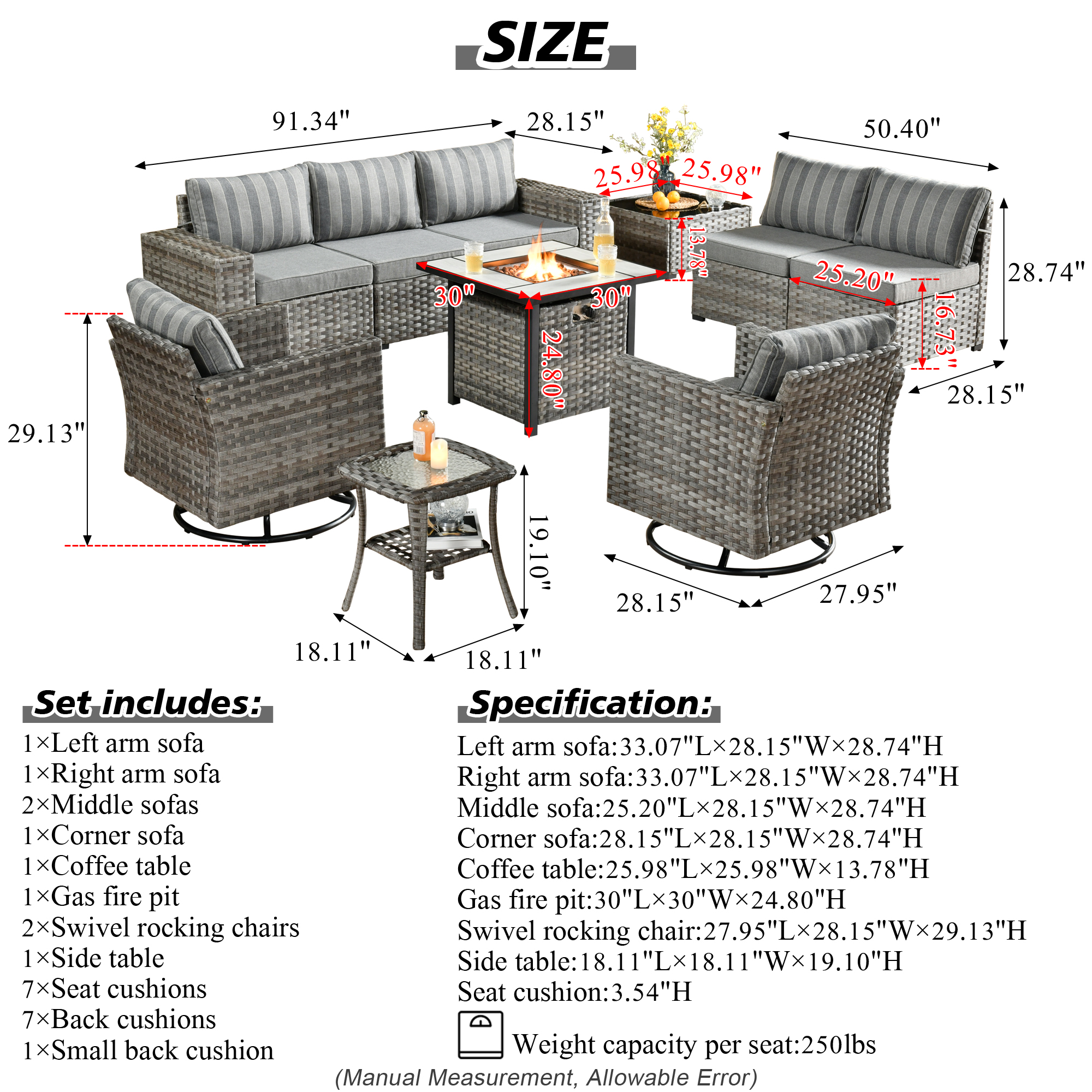 Pouuin SFPYZBBR2T-10 Patio-Sofas-Daybeds - View #12