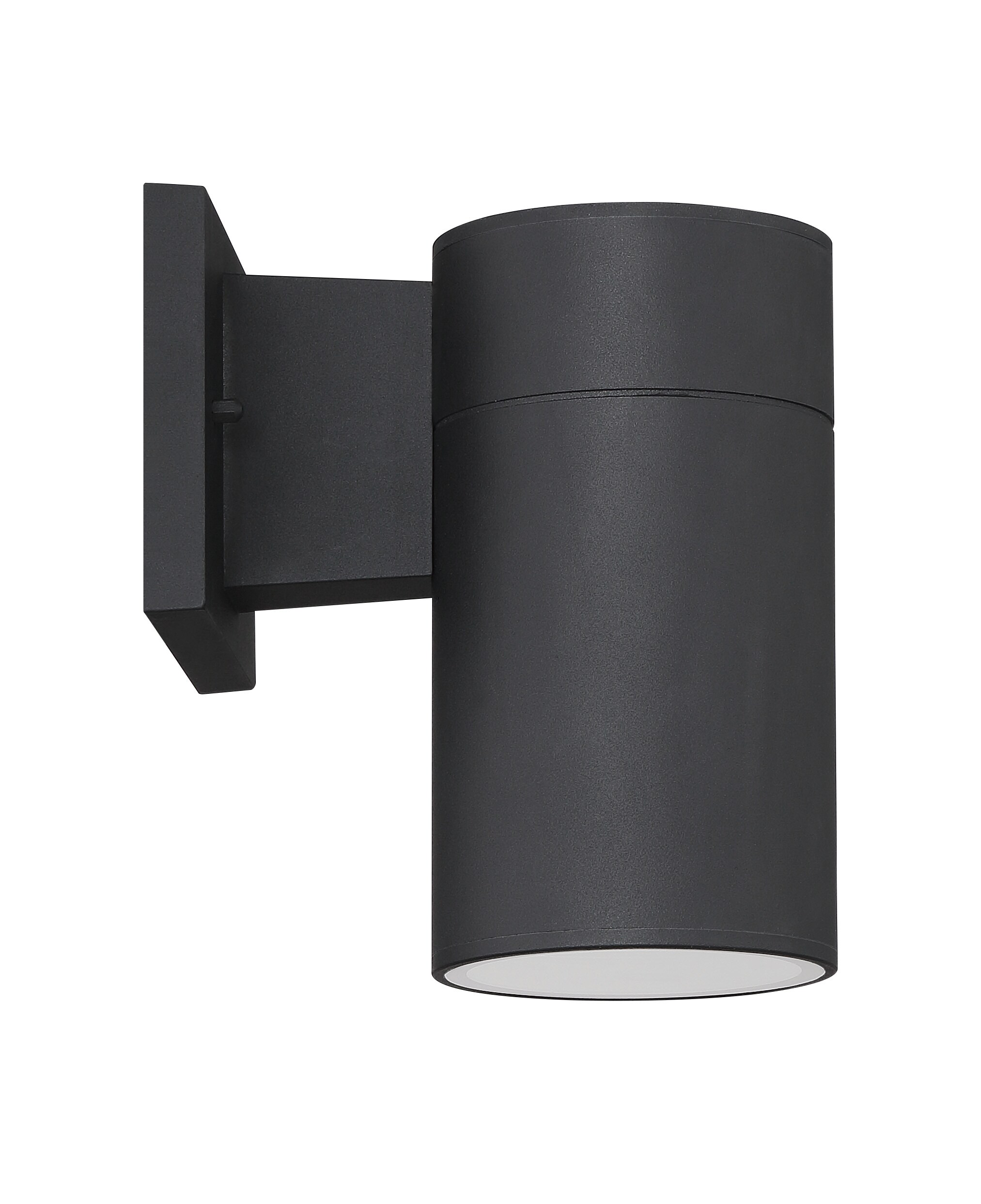 Craftmade Pillar 11.88-in H Matte Black Integrated LED Outdoor Wall ...