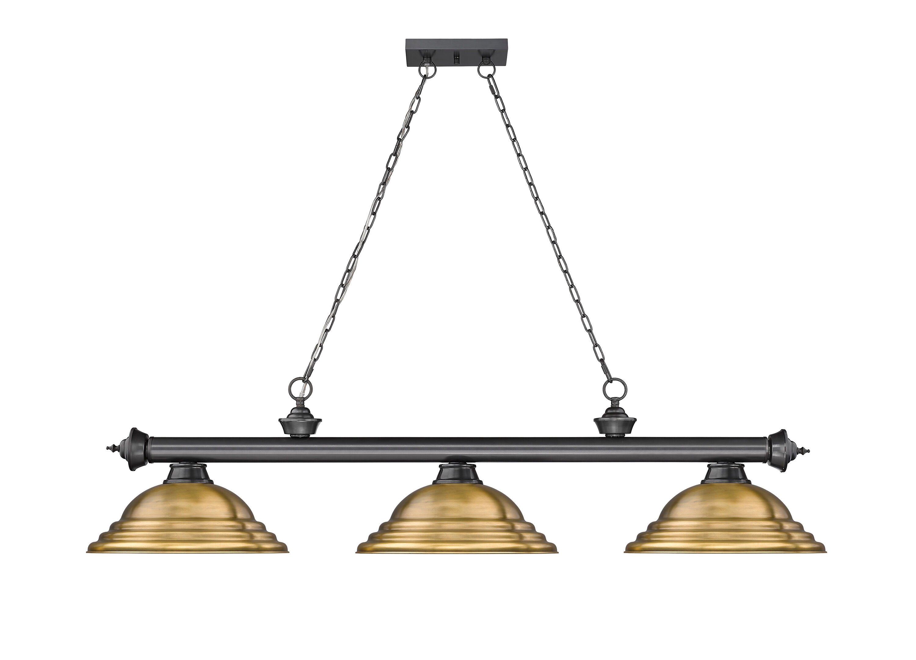 Z-Lite 2306-3BP-SRB Pool-Table-Lighting - View #2