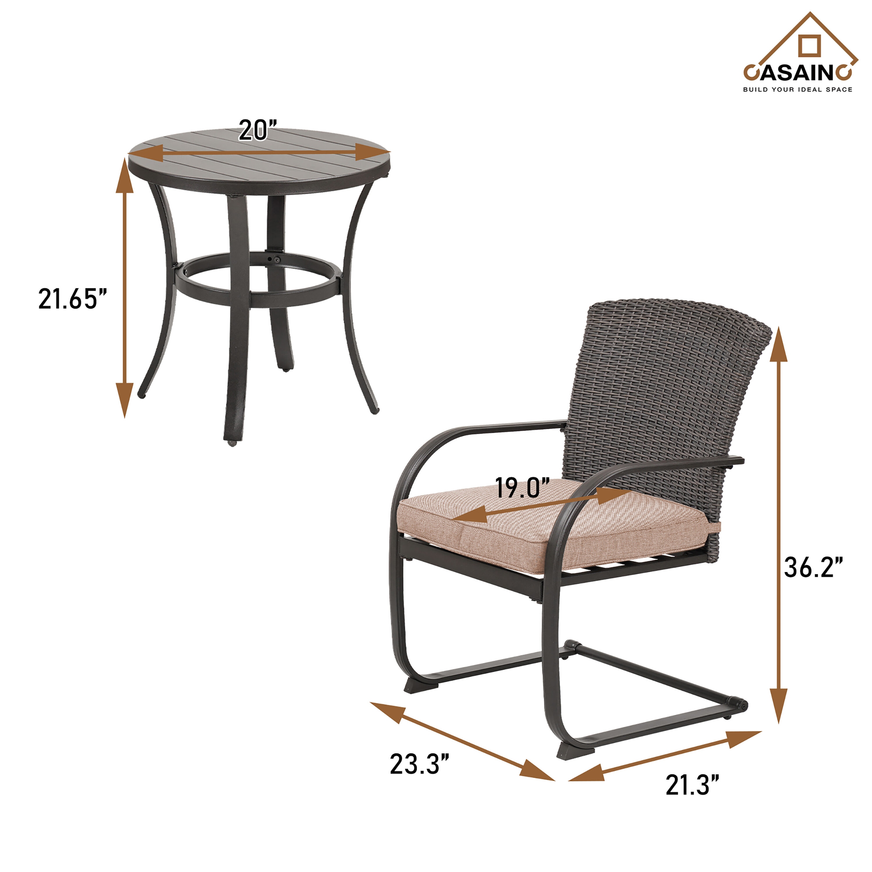 CASAINC ZY-42 Patio-Chairs - View #6