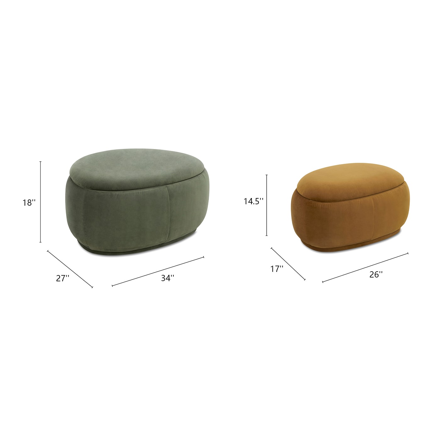 Jennifer Taylor Home LKOG-84540S Indoor-Ottomans - View #5