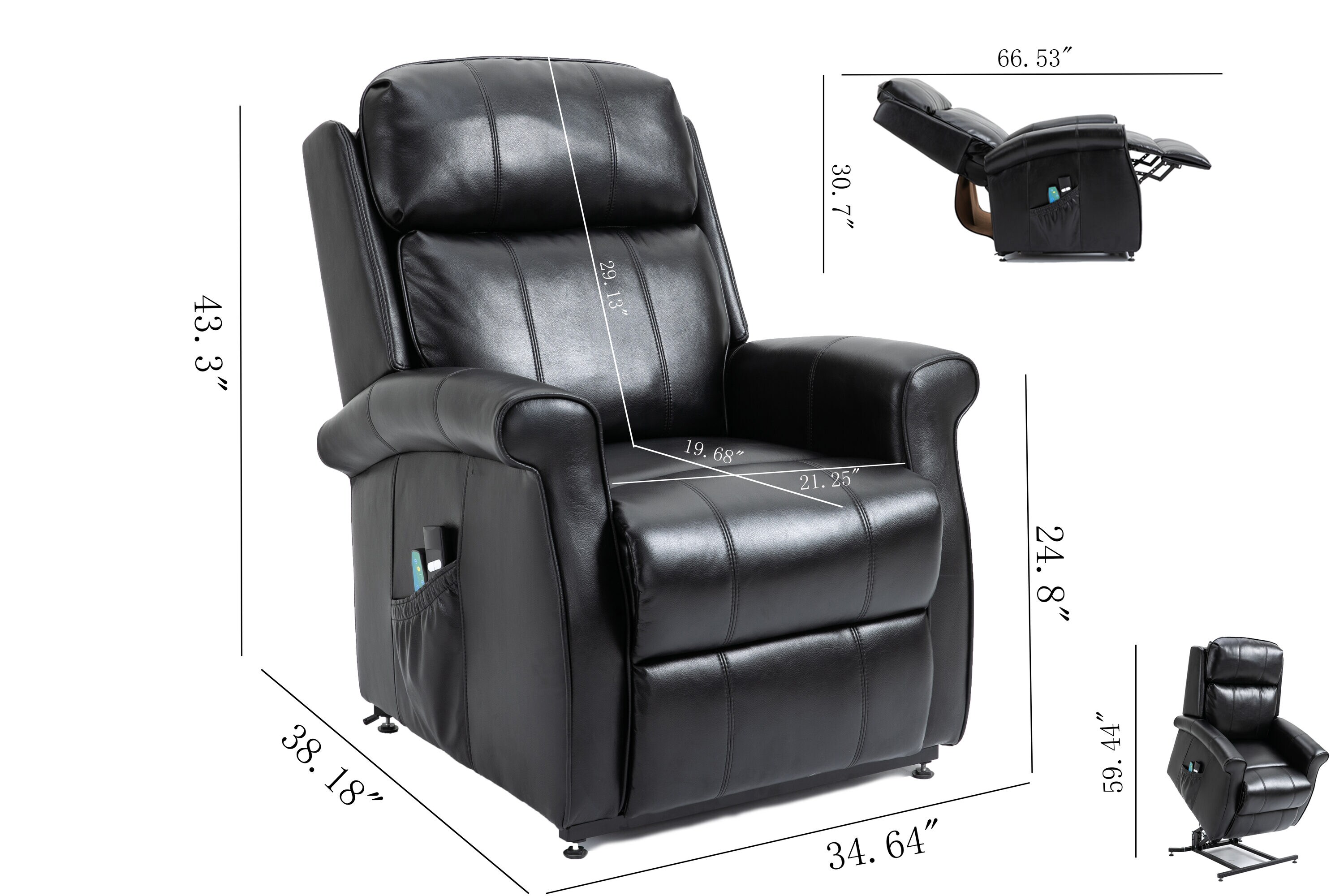 Clihome W50-ZO-9488 recliners - View #3