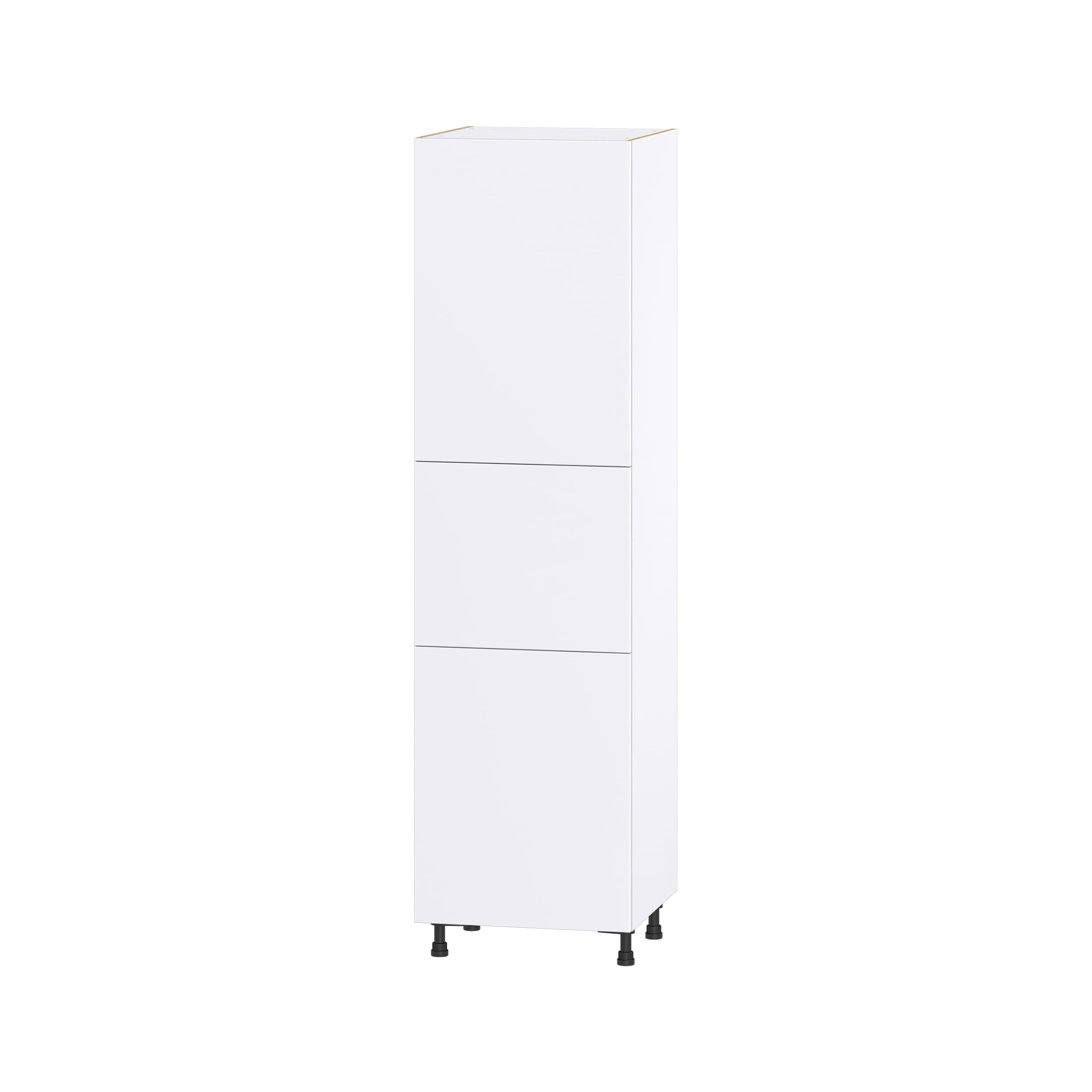 Hugo&Borg DST242489.5(L/R)-LA Lasalle 24-in W x 89.5-in H x 24-in D Bright White Slab Pantry Fully assembled Cabinet (Flat Panel Slab)