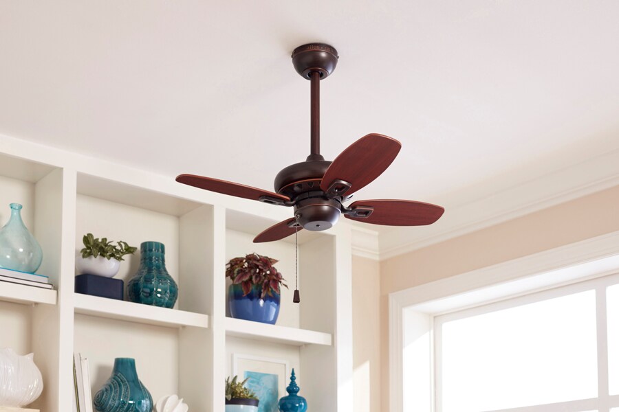 Harbor Breeze Laralyn 32in Dark OilRubbed Bronze Indoor Downrod or