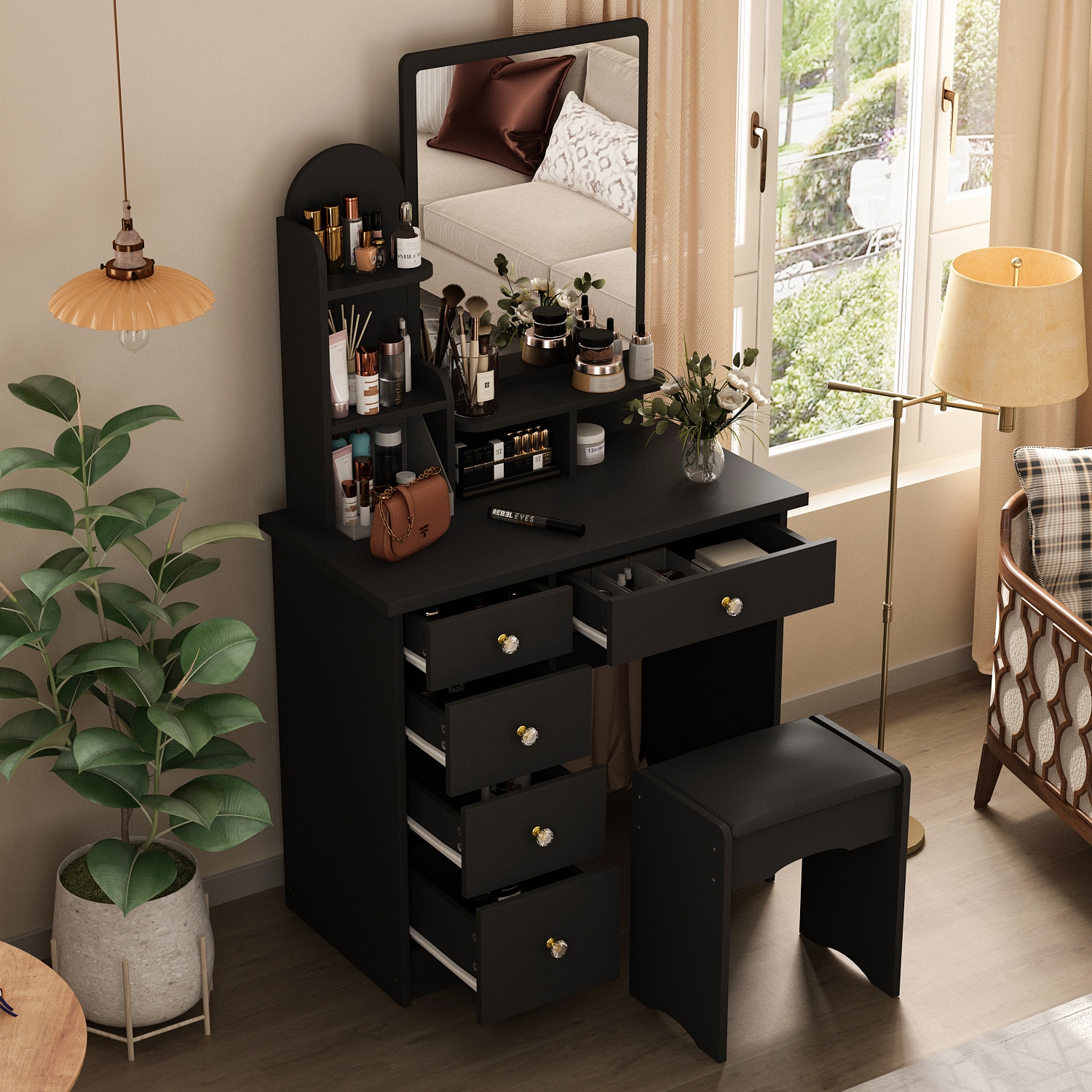 FUFU&GAGA JX0106-06 Bedroom-Vanities - View #3