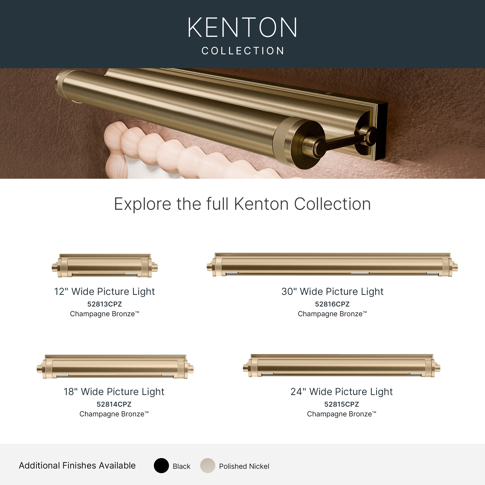 Kichler 52815CPZ Picture-Lighting - View #11