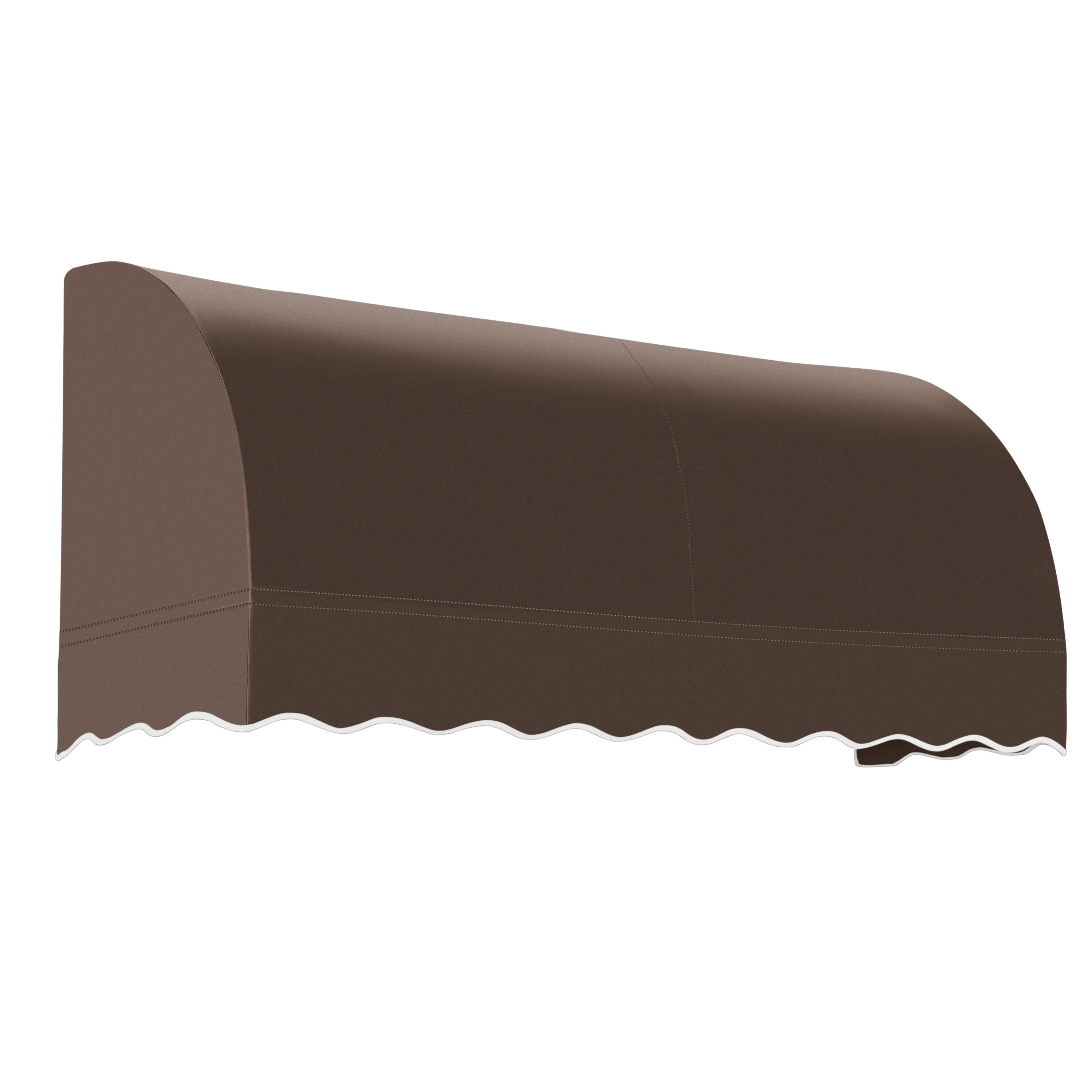 Awntech RS22-L-6BRN Savannah 76.5-in Wide x 24-in Projection x 31-in Height Fabric Brown Solid Fixed Window/Door Awning