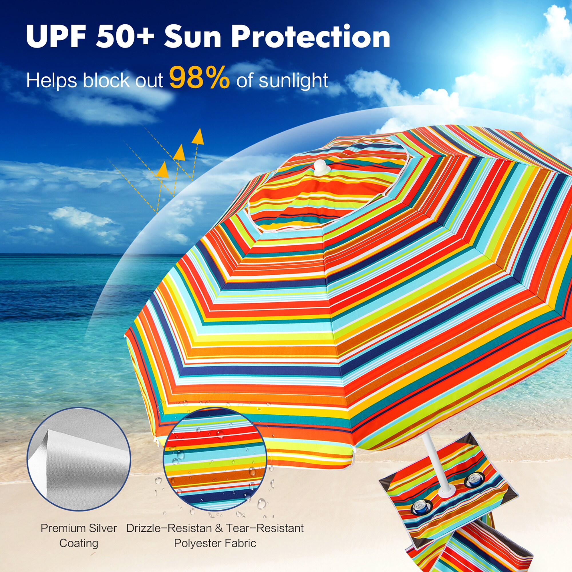 Costway NP10840CS Umbrellas-2 - View #6