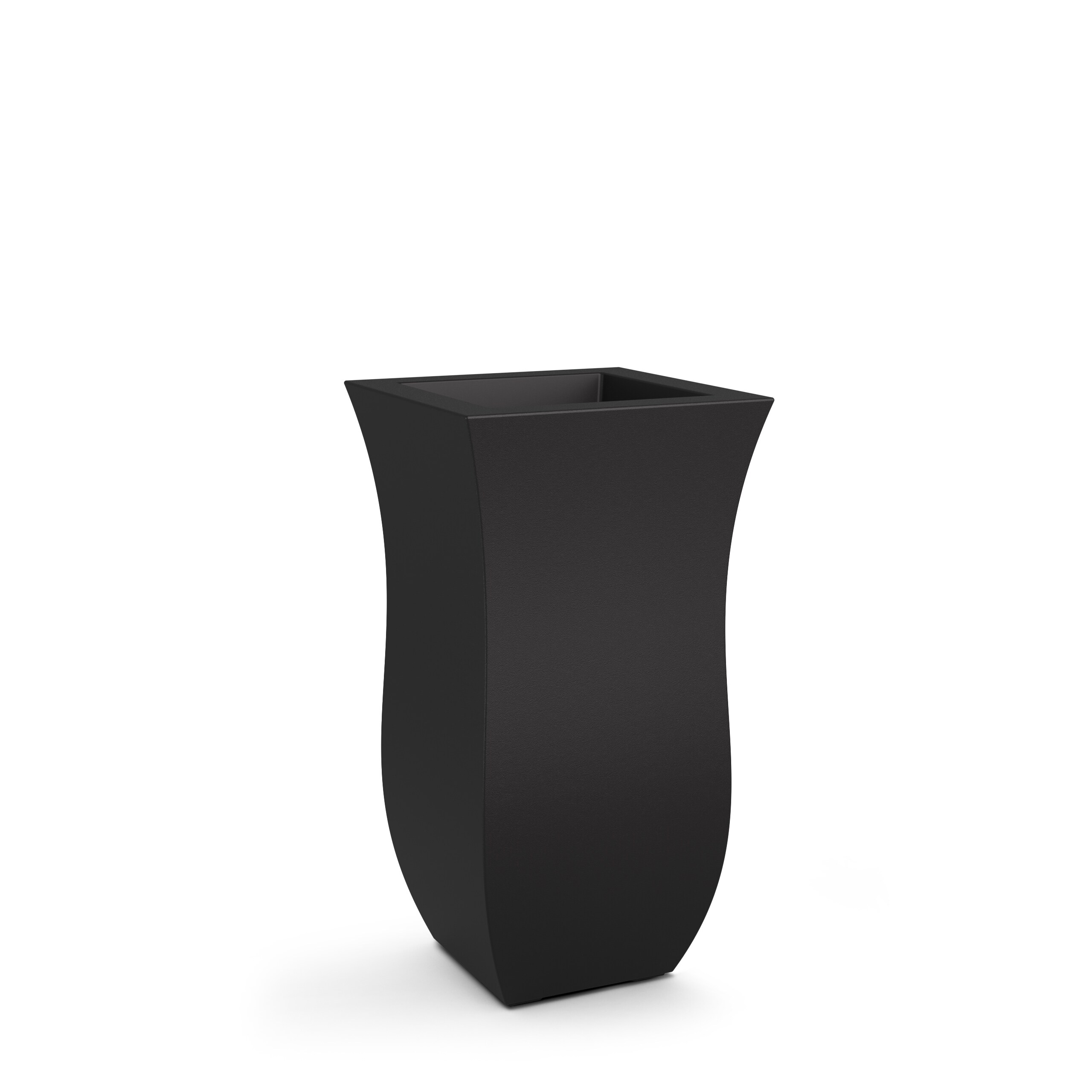 Valencia 30" Black Tall Polyethylene Outdoor Planter