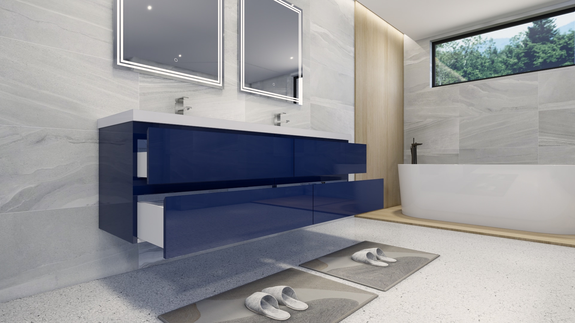 Moreno Bath MOB72-NB Bath-Vanity-Combo - View #6