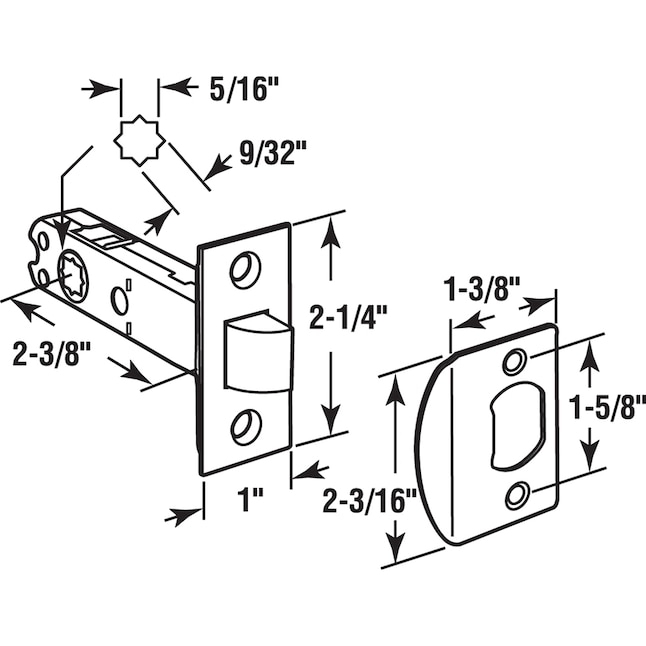 Prime-Line 2-3/16 in. W X 2-1/4 & 2-3/4 in. L Steel Bracket Prime-Line 2-3/16 in. W X 2-1/4 & 2-3/4 in. L Steel Bracket