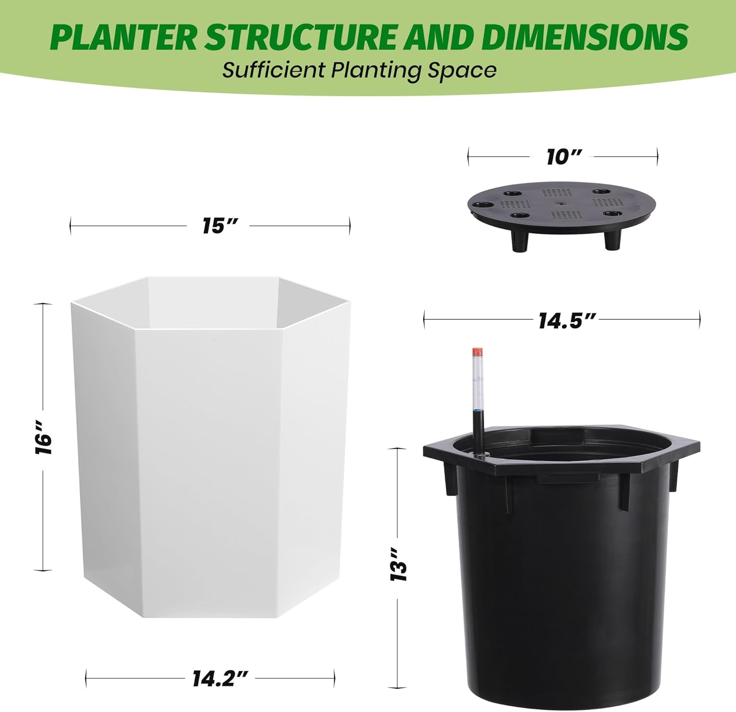 Garvee 3O0IP21GEW9H18TQ Planter-Window-Box - View #3