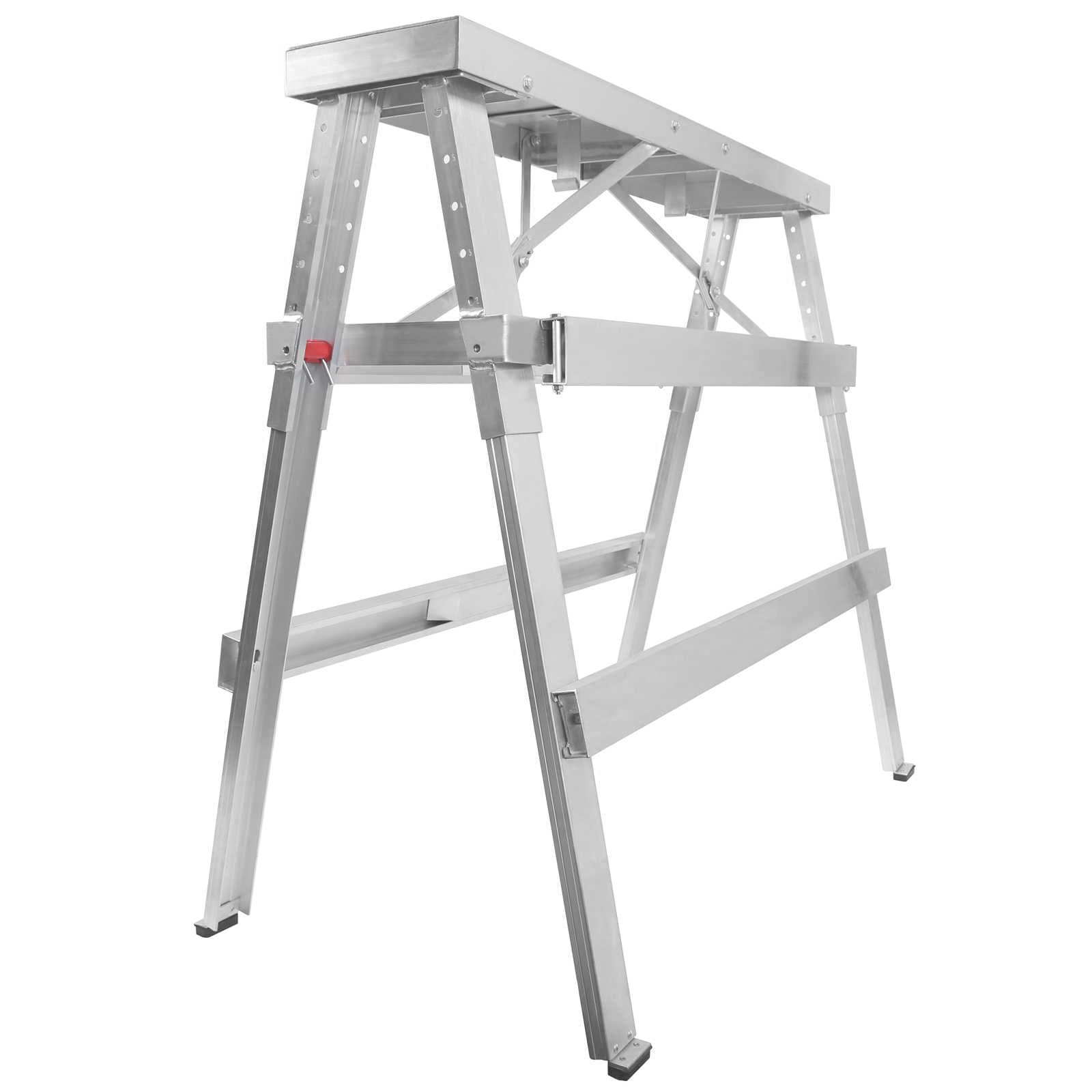 GypTool 18-in-44-in Adjustable Height Drywall Bench Sawhorse Step Ladder #ACC-K-BENCH+ELEGS.