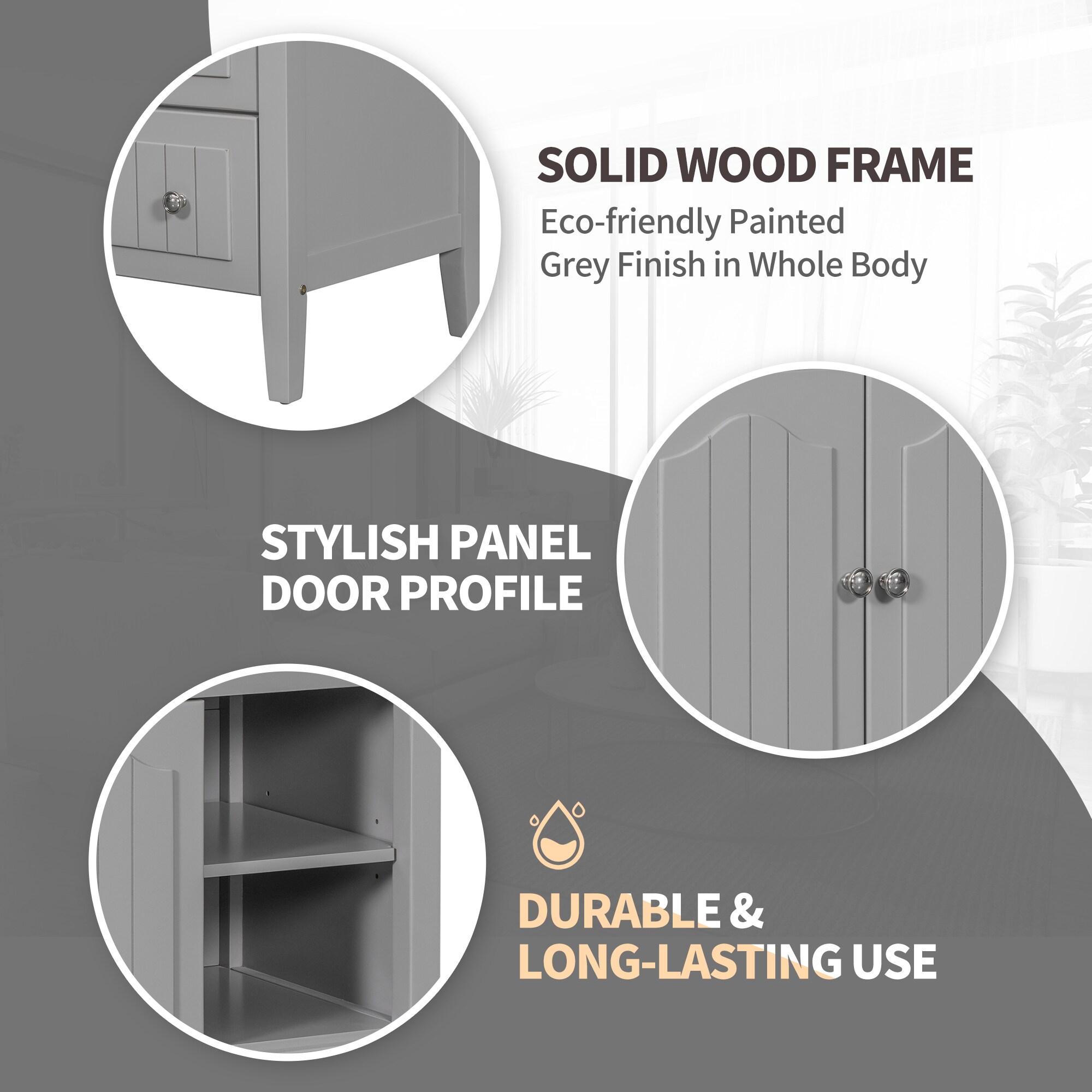 WELLFOR AY725-36GR Bath-Vanity-Combo - View #3