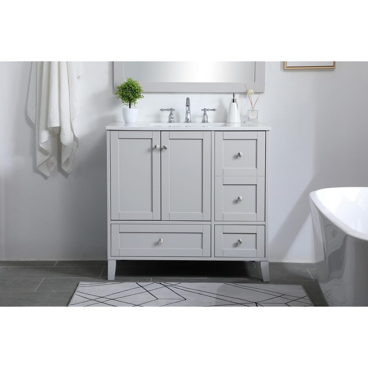 Simply Living Home SLVF54036GR Bath-Vanity-Combo - View #2