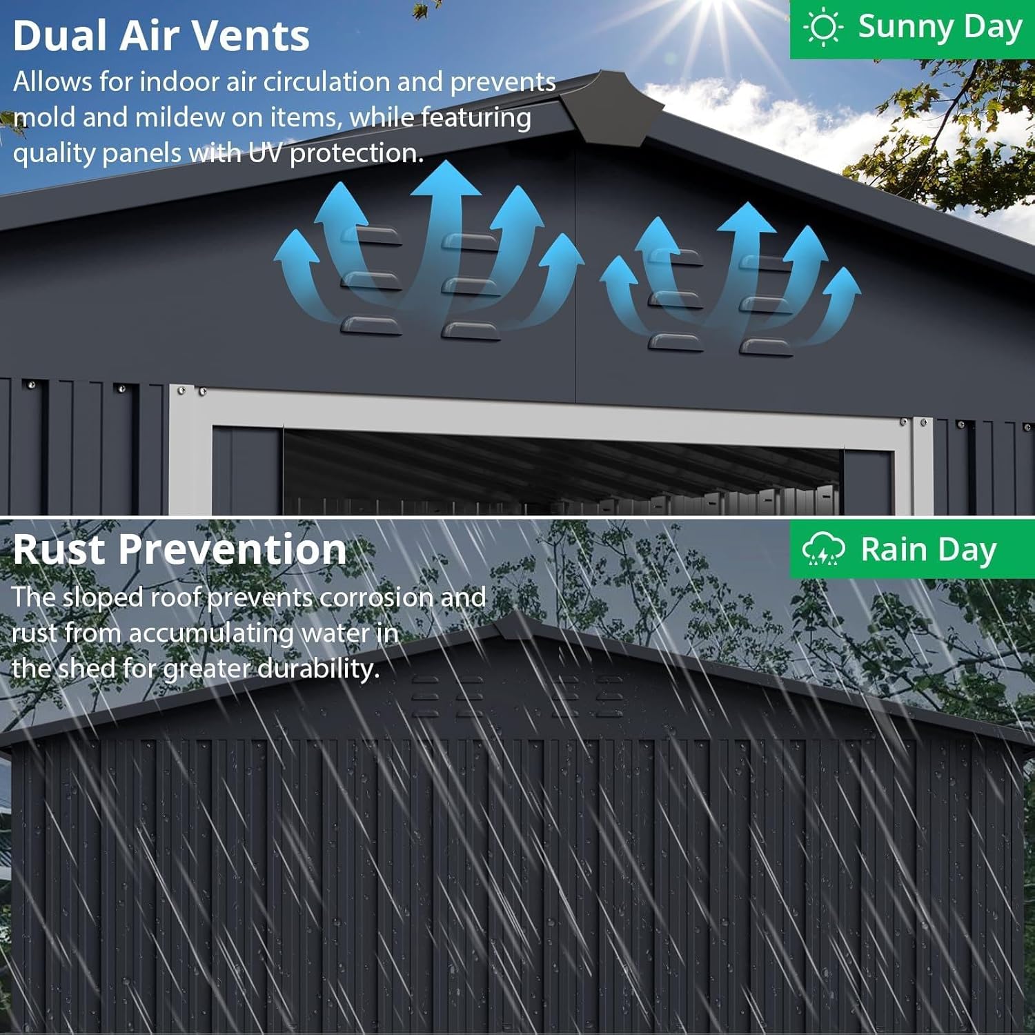 IdealHouse CO-AHYOQBK1FDLC Metal-Storage-Buildings-Sheds - View #6