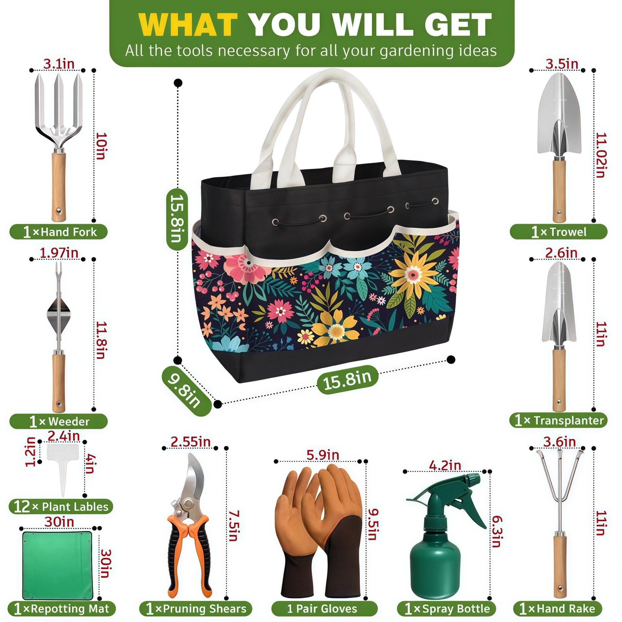 Numhew NHWILL3365 Garden-Hand-Tool-Kits - View #2
