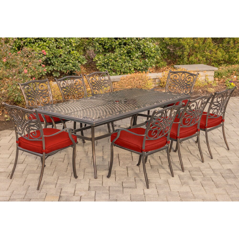 Hanover TRADDN9PC-RED Patio-Dining-Sets - View #11