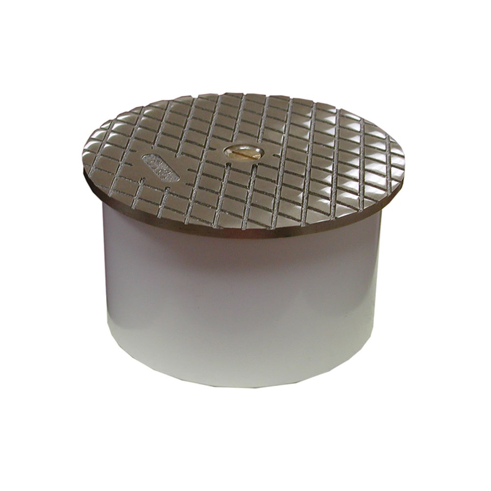 Jones Stephens C60170 4 PVC Pipe Fitting Cleanout with Nibr Cover