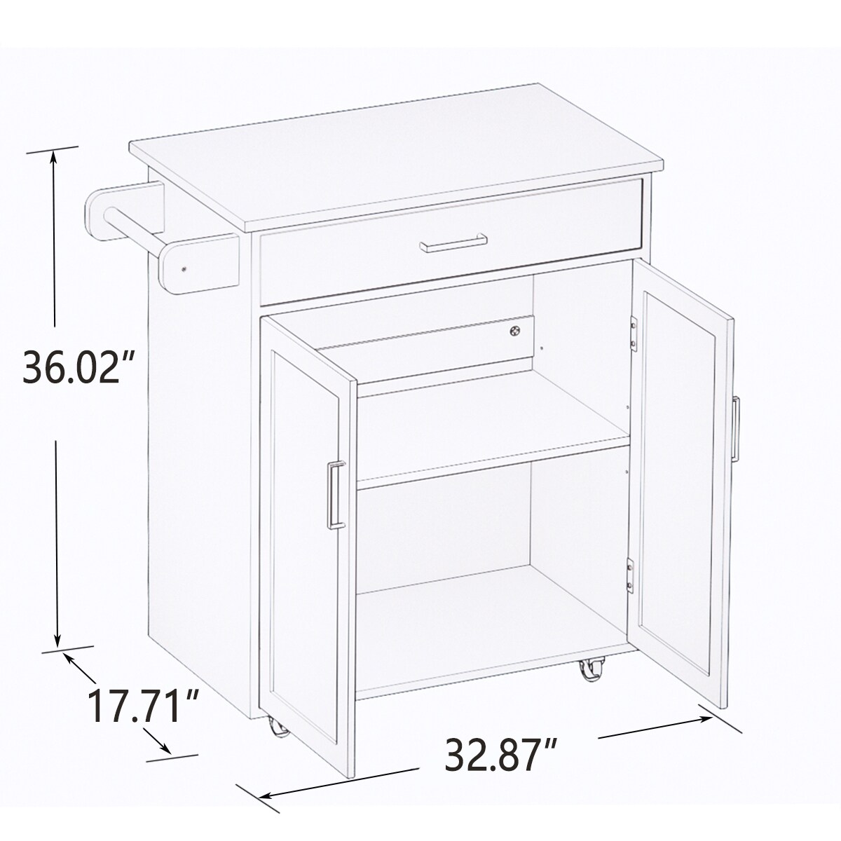Runesay QCKCISLD03-40 Kitchen-Furniture - View #8