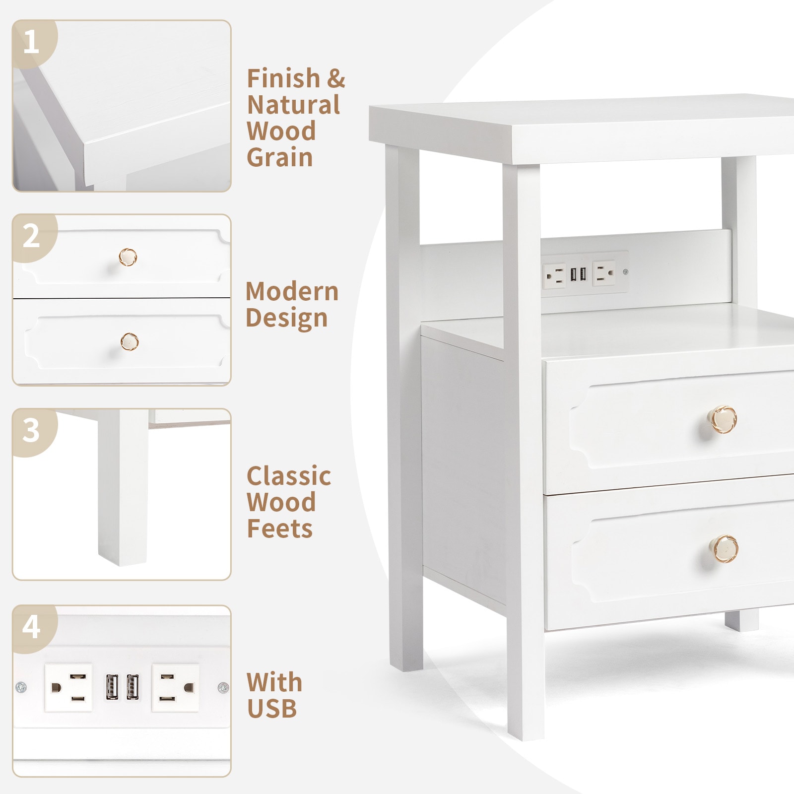 Outopee LO1G52004611 nightstands - View #7