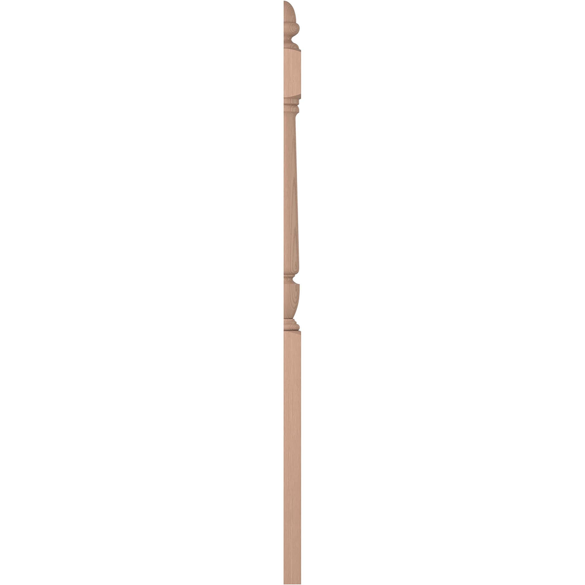 L.J. Smith Stair Systems LJP-3042 1-2-HM 3.5-in x 57.75-in Unfinished Hard maple Stair Newel Post