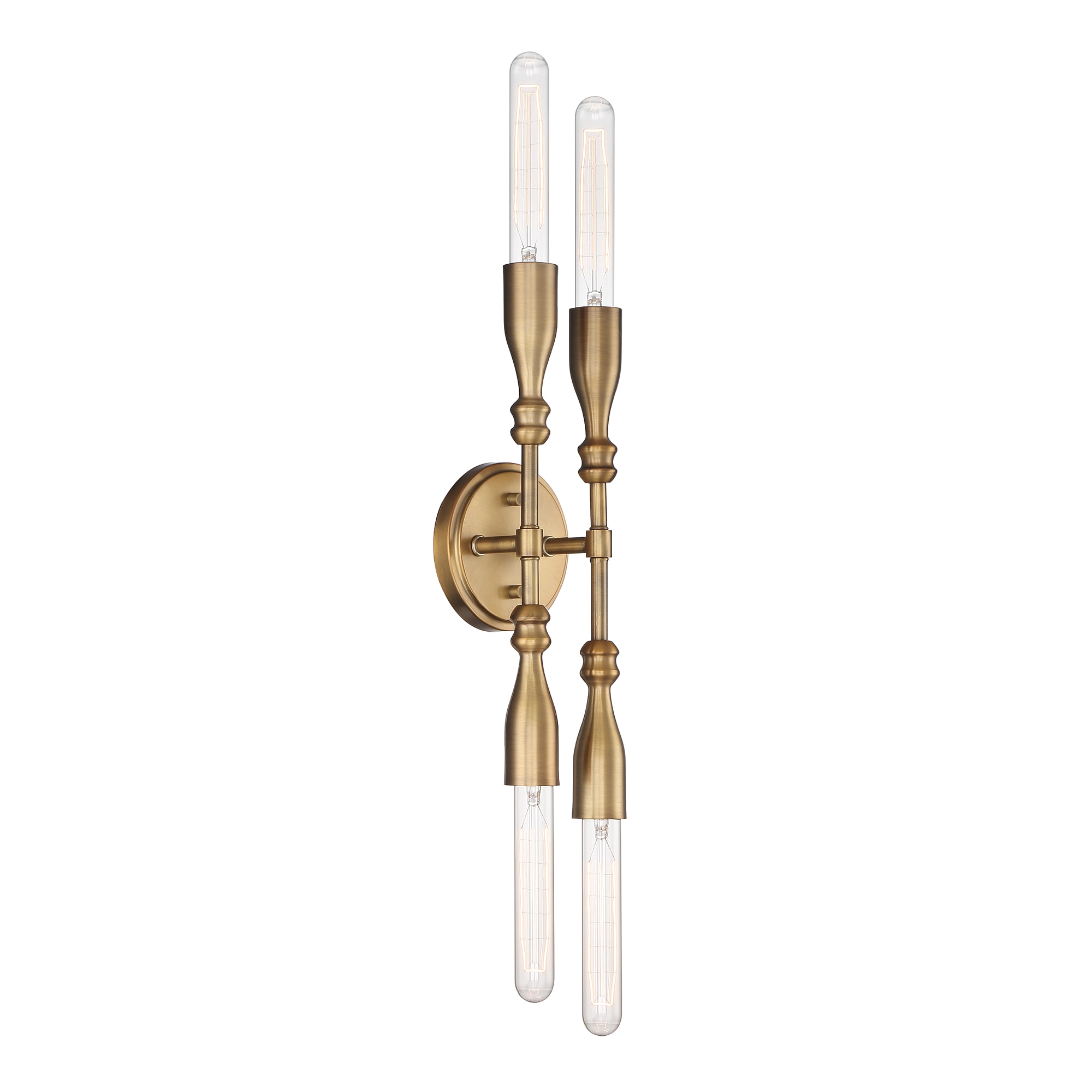 Louise Old Satin Brass 16'' Dimmable 4-Light Vanity Fixture
