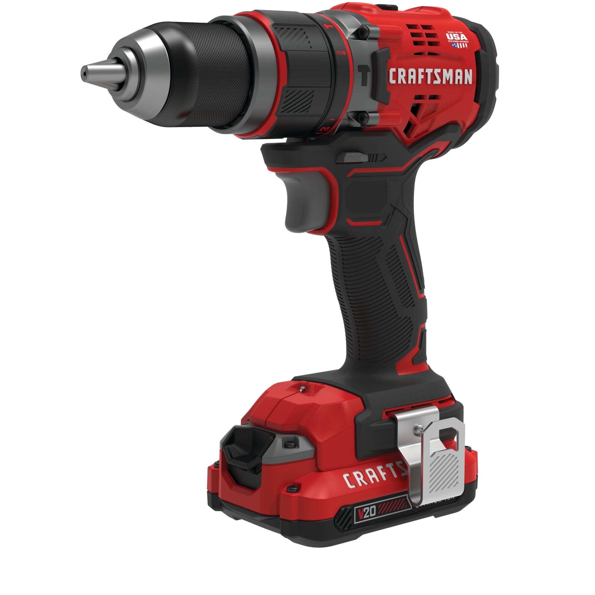 CRAFTSMAN V20 1/2-in 20-volt Max Variable Brushless Cordless Hammer ...